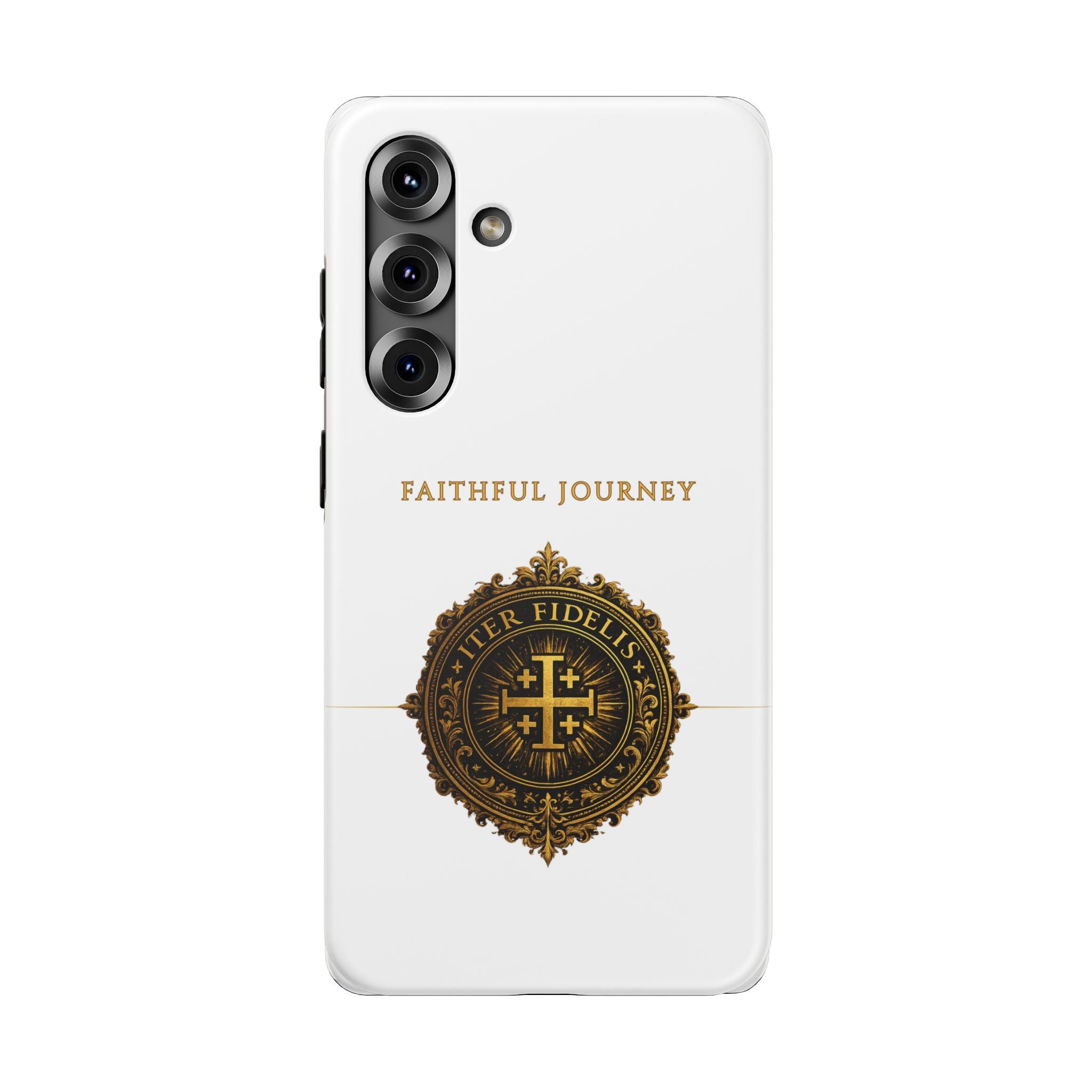 Faithful Journey Impact-Resistant Phone Case — 'Faithful Journey' ITER FIDELIS Seal