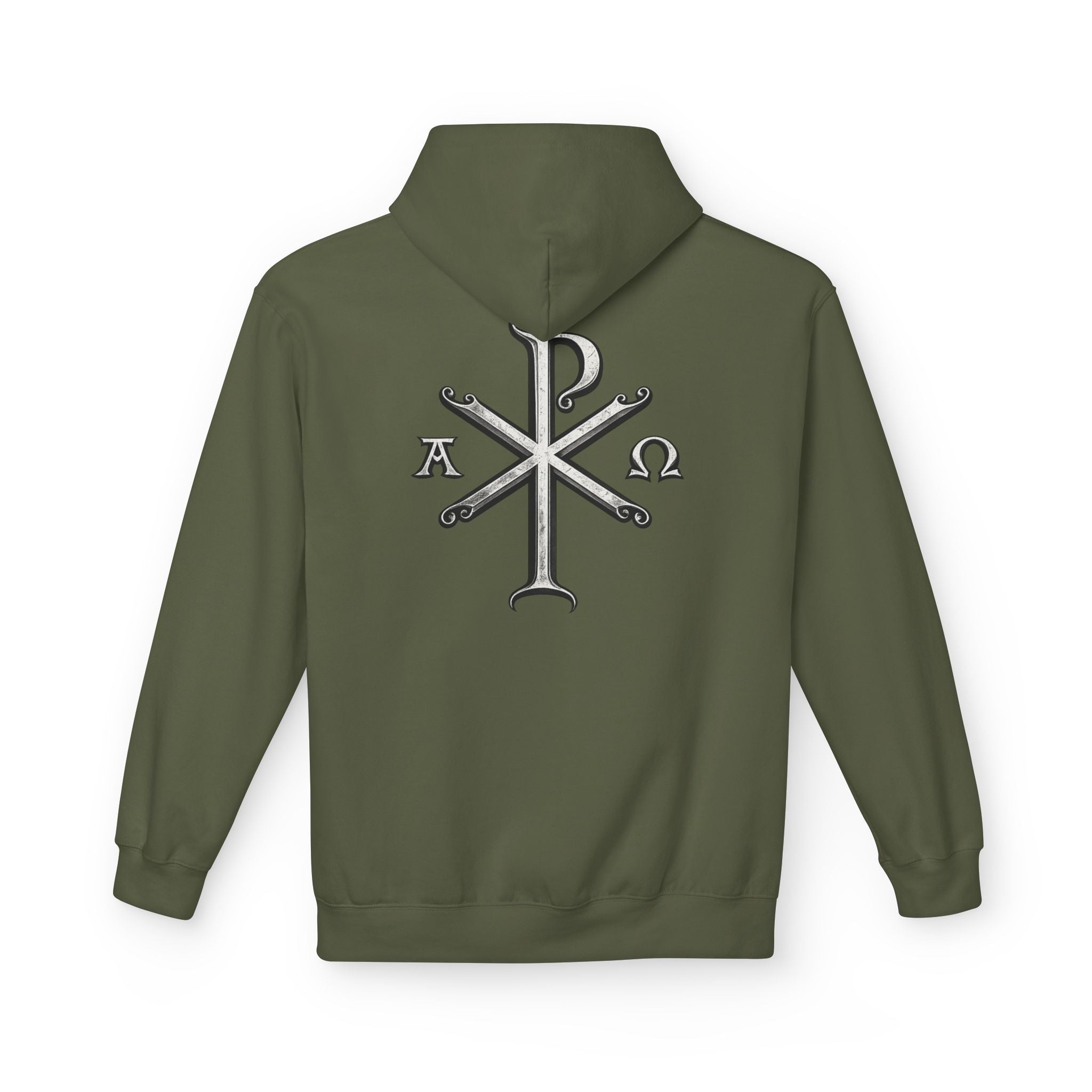 Christian Chi-Rho Hoodie — Iter Fidelis Faith Pullover
