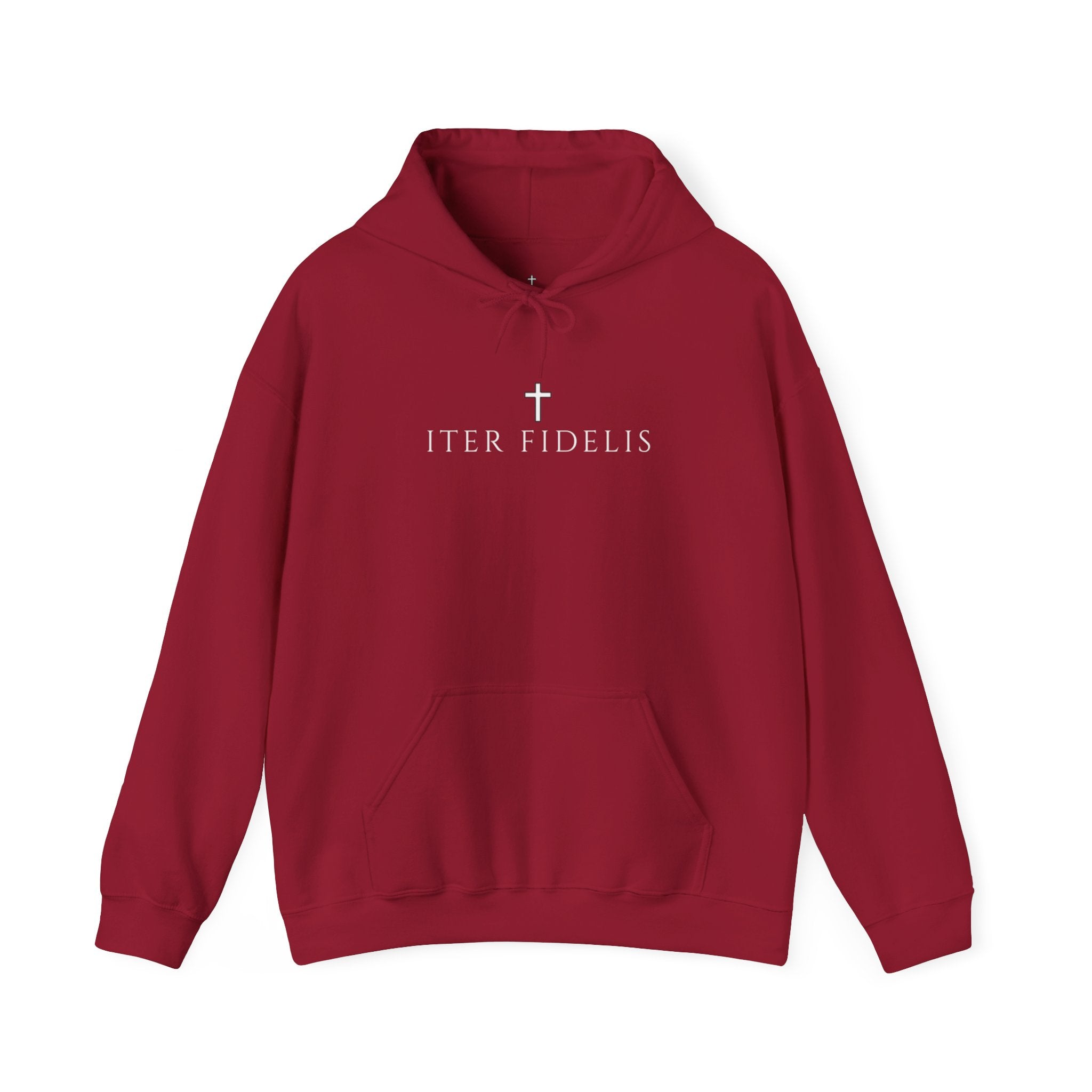 Iter Fidelis cross hoodie | Pray Trust Repeat religious hoodie