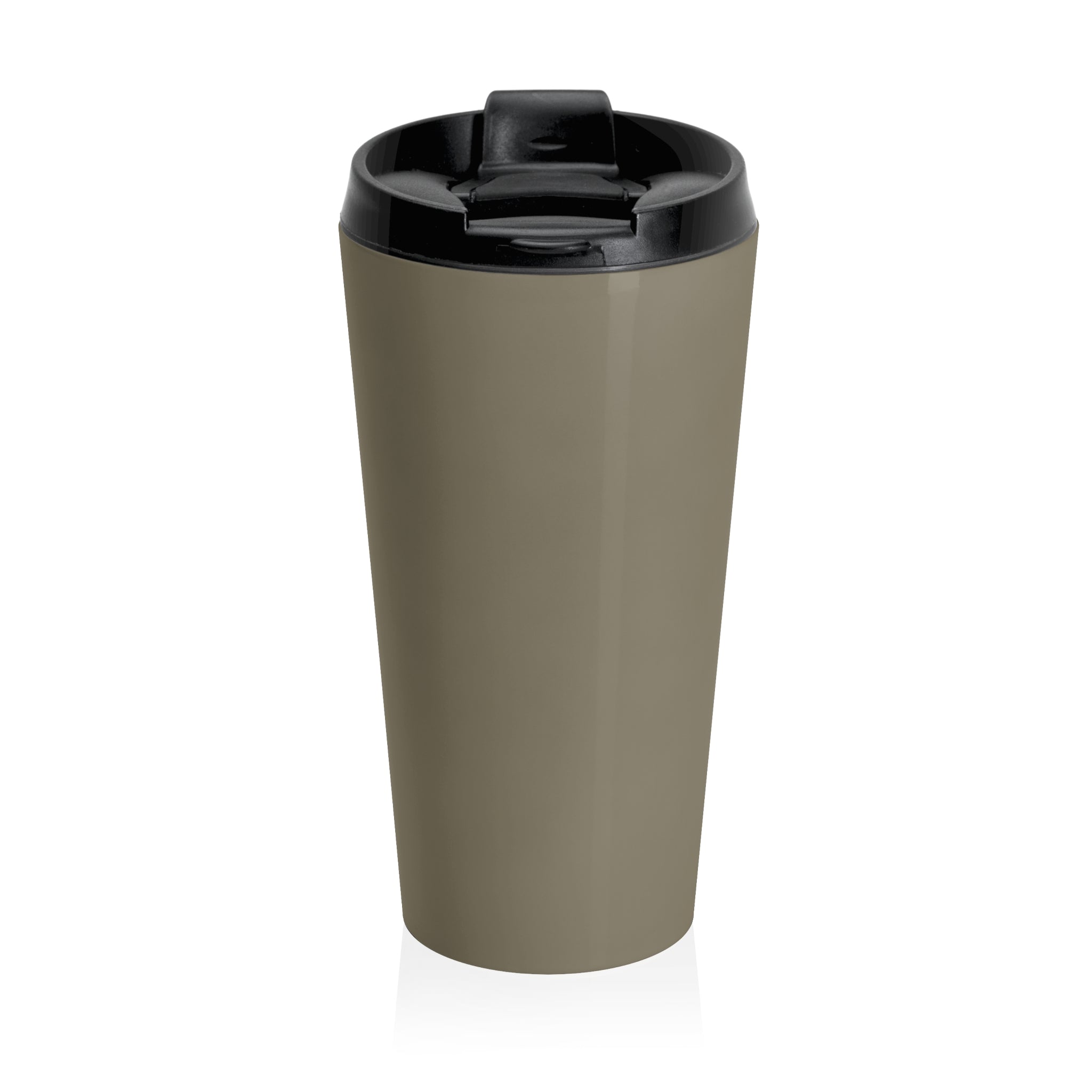 The Conqueror Stainless Steel Travel Mug — Iter Fidelis ‘‘In Hoc Signo Vinces’’ Crest