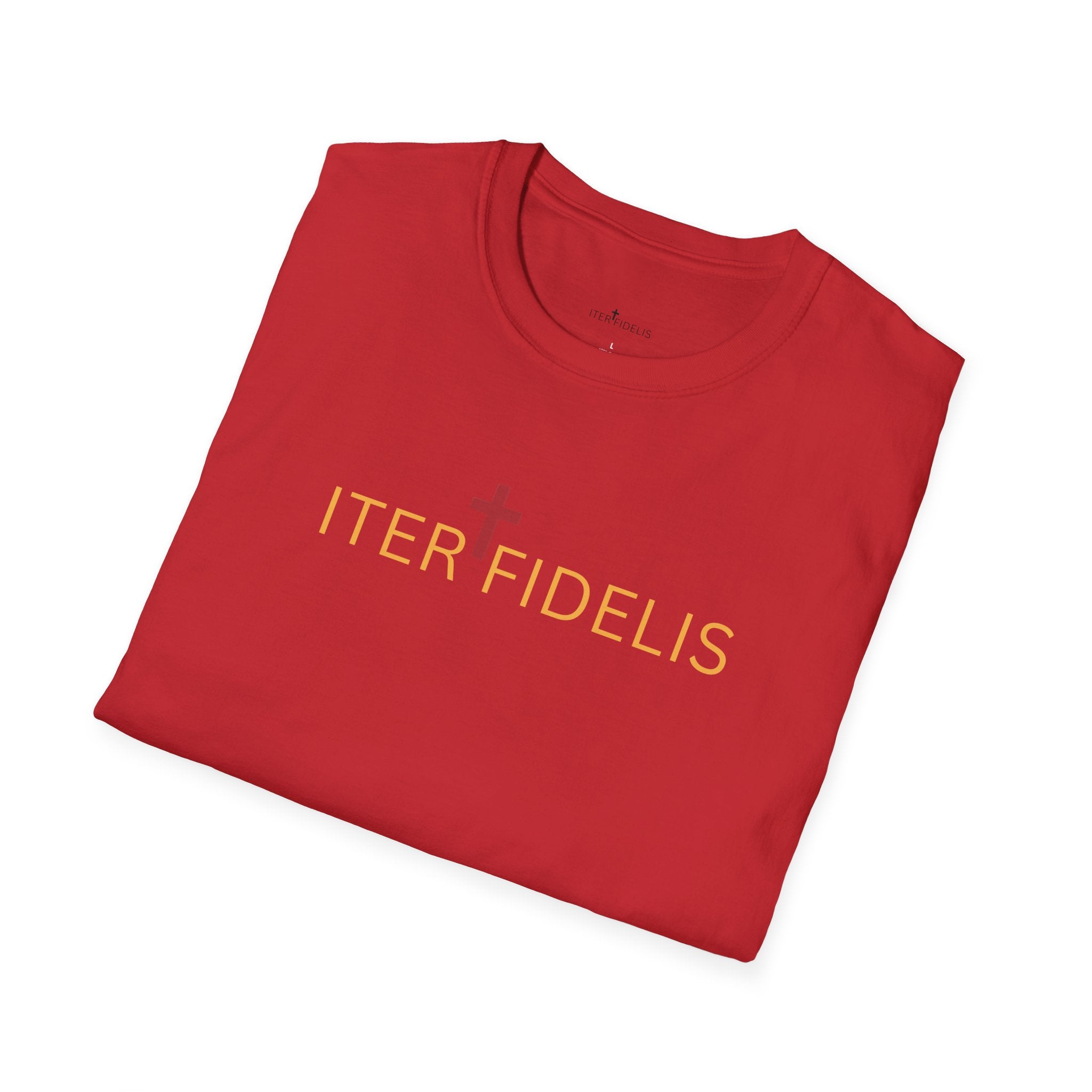 Iter Fidelis T-Shirt — 'In Sacramentis Formatus' Chalice Catholic Faith Tee