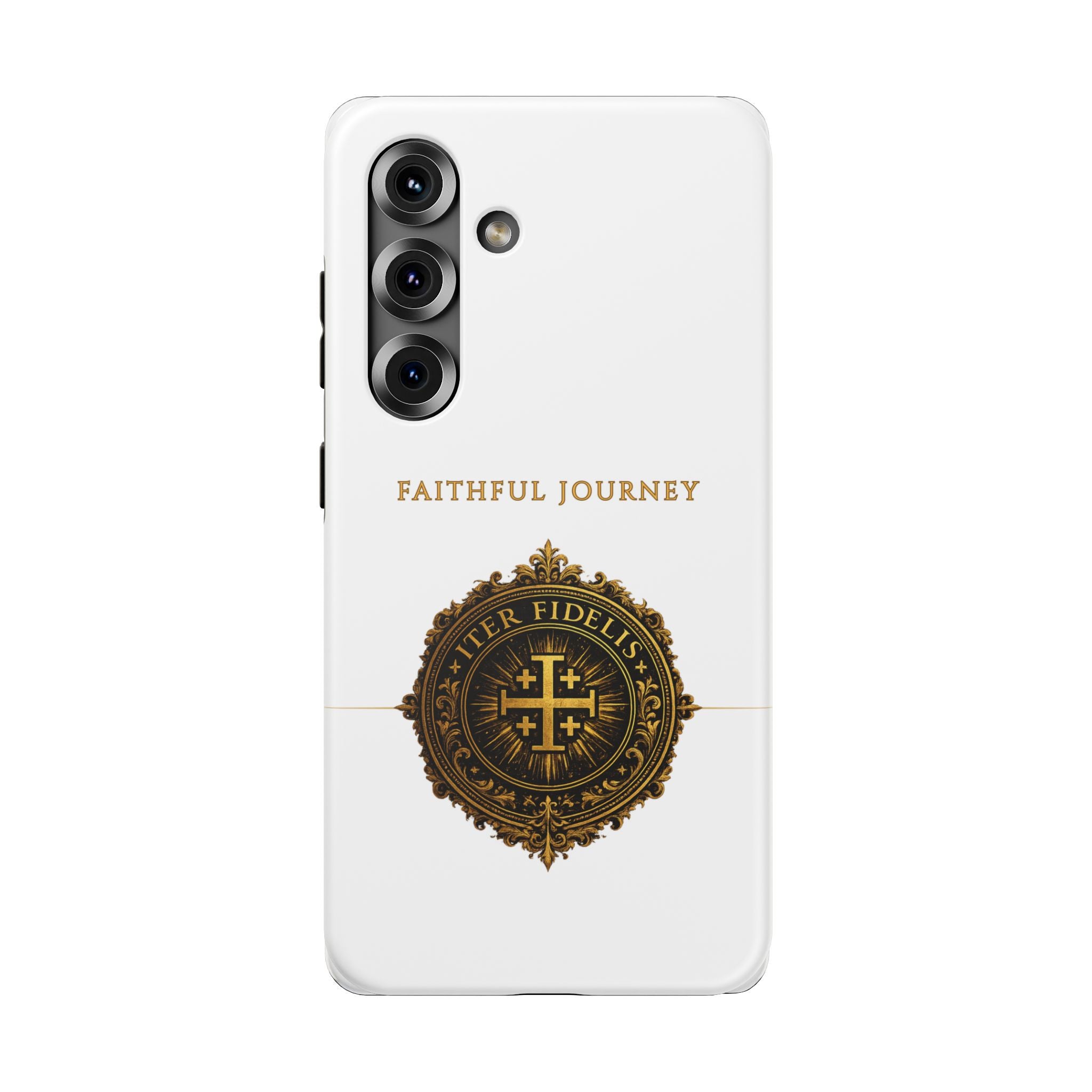 Faithful Journey Impact-Resistant Phone Case — 'Faithful Journey' ITER FIDELIS Seal