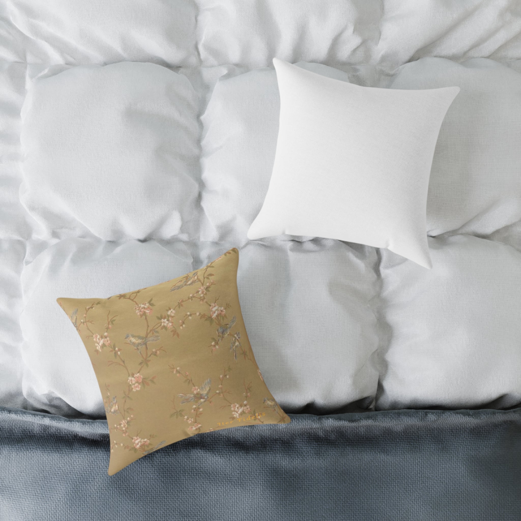 Golden Orchard Iter Fidelis Throw Pillow