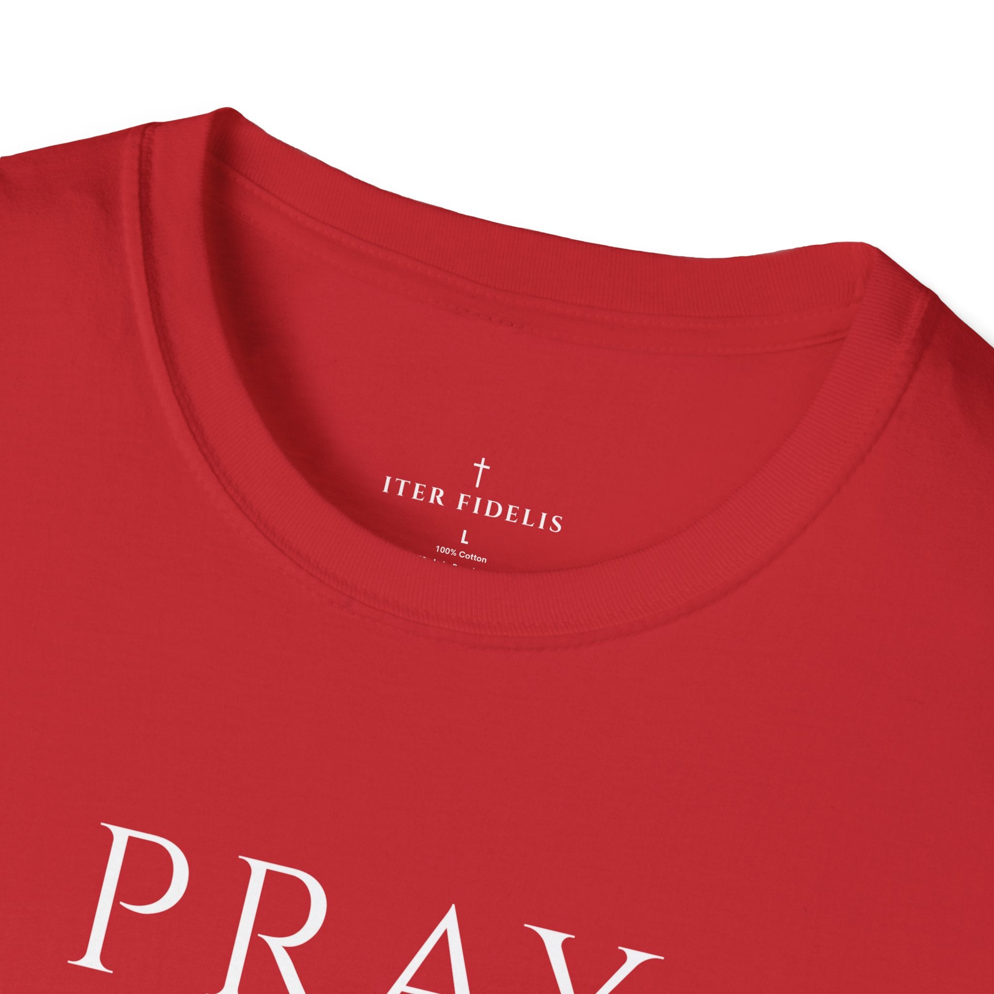 Pray Trust Repeat Women's T-Shirt — Faith Inspirational Graphic Tee