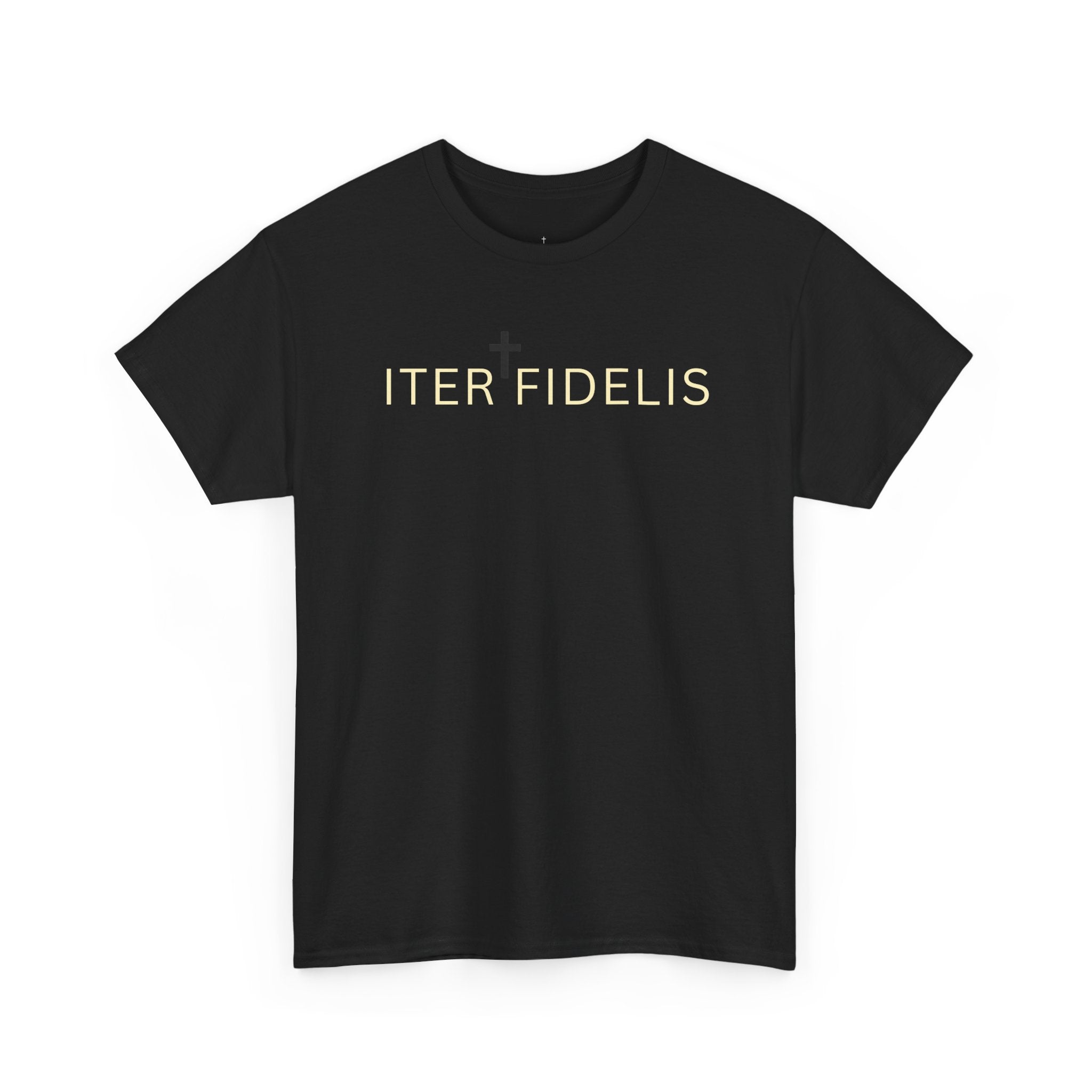 It Is Finished — "Iter Fidelis" with Crucifix Design