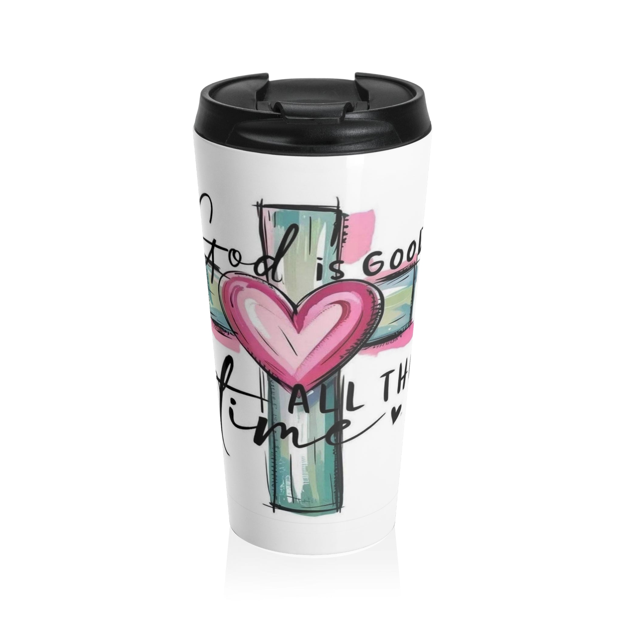 God is Good Travel Mug — Iter Fidelis Stainless Steel Tumbler