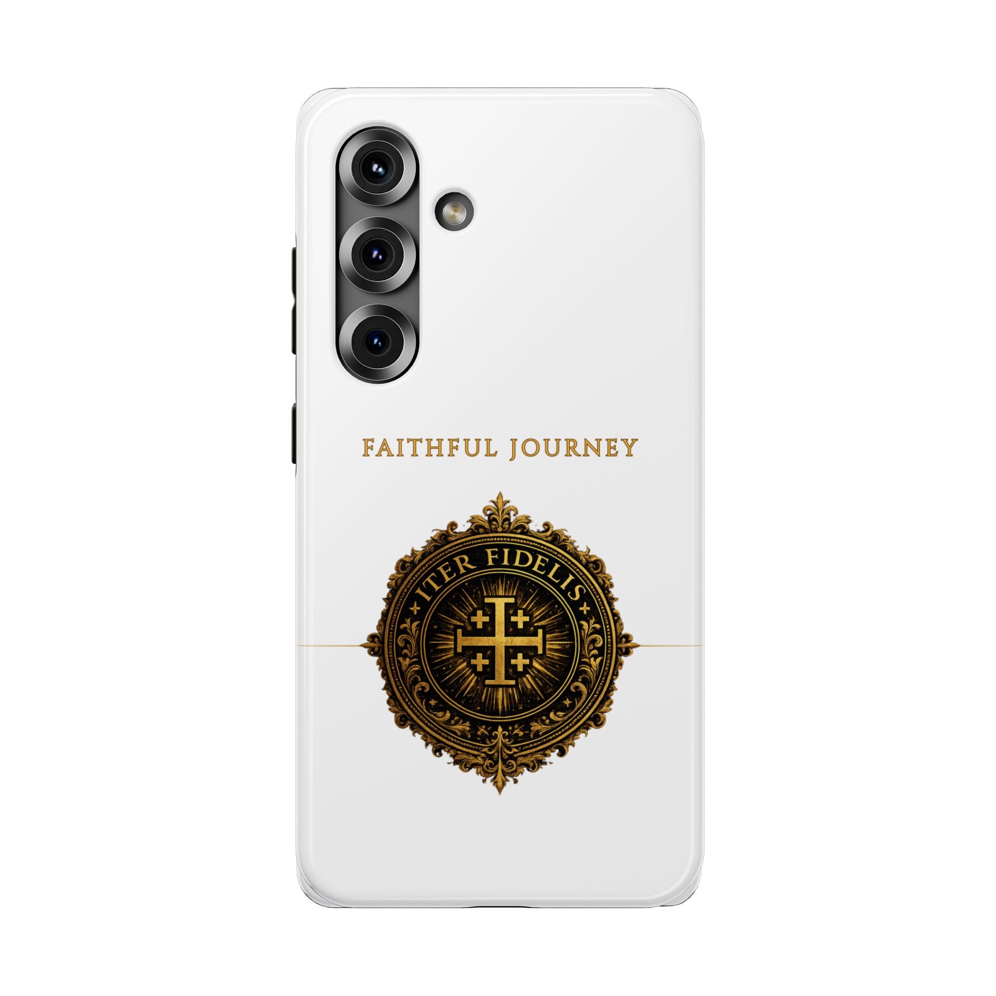Faithful Journey Impact-Resistant Phone Case — 'Faithful Journey' ITER FIDELIS Seal