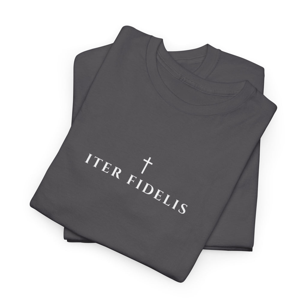 St. Benedict Medal design Tee | Ora et Labora, Iter Fidelis