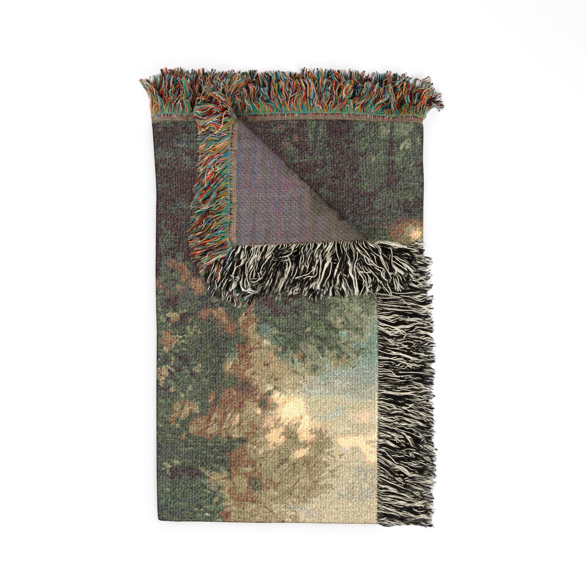 Guardian Angel Art Woven Blanket — Vintage Guardian Throw for Home Decor & Gifts