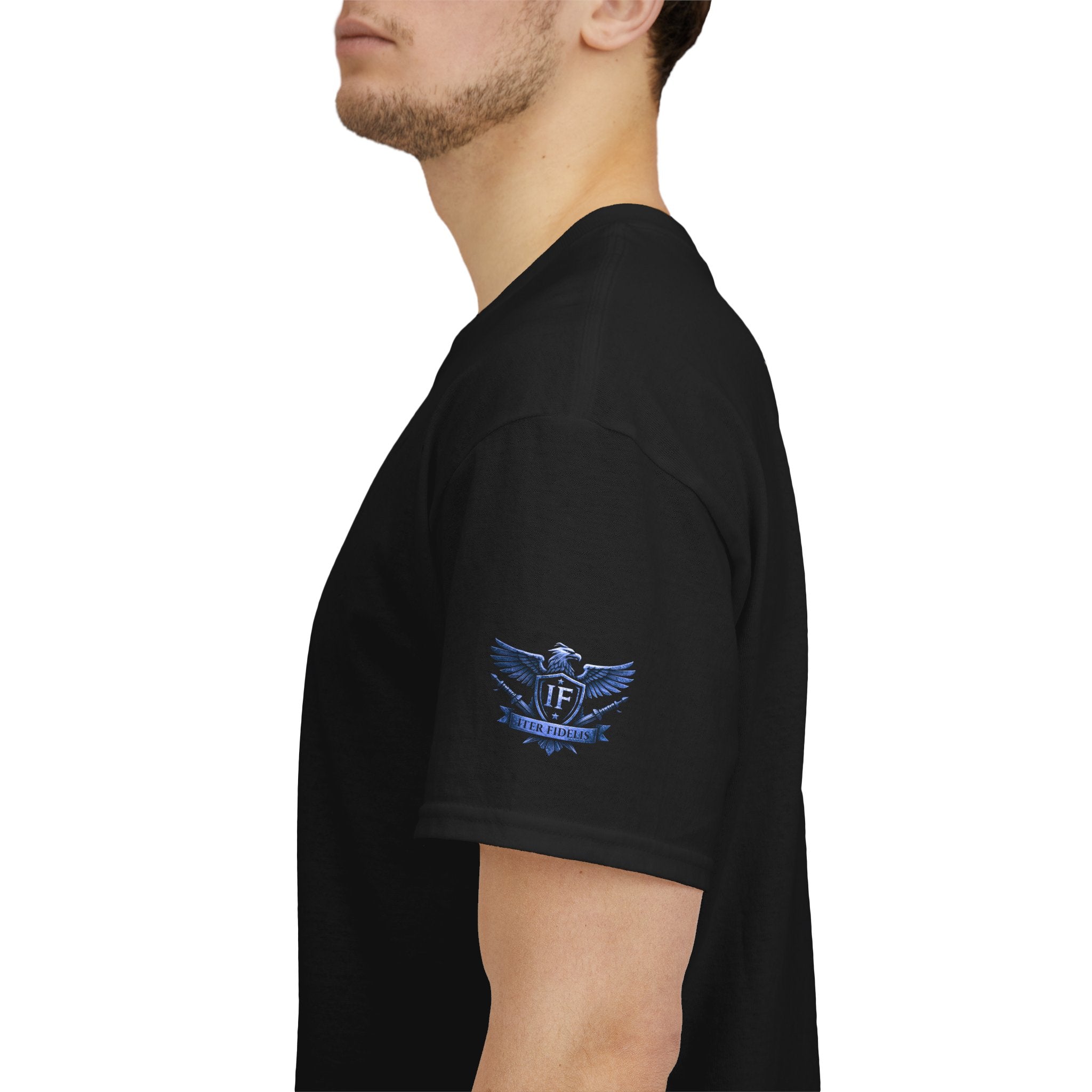 Iter Fidelis – Stand Behind the Heroes Thin Blue Line Tee