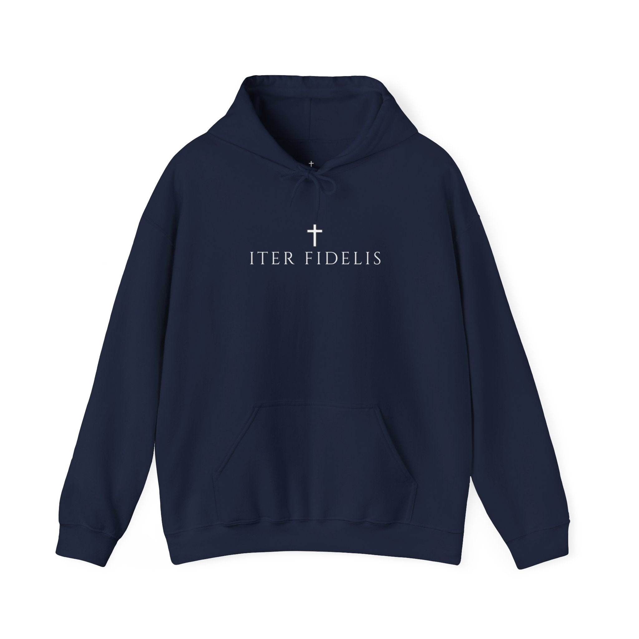 Iter Fidelis cross hoodie | Pray Trust Repeat religious hoodie