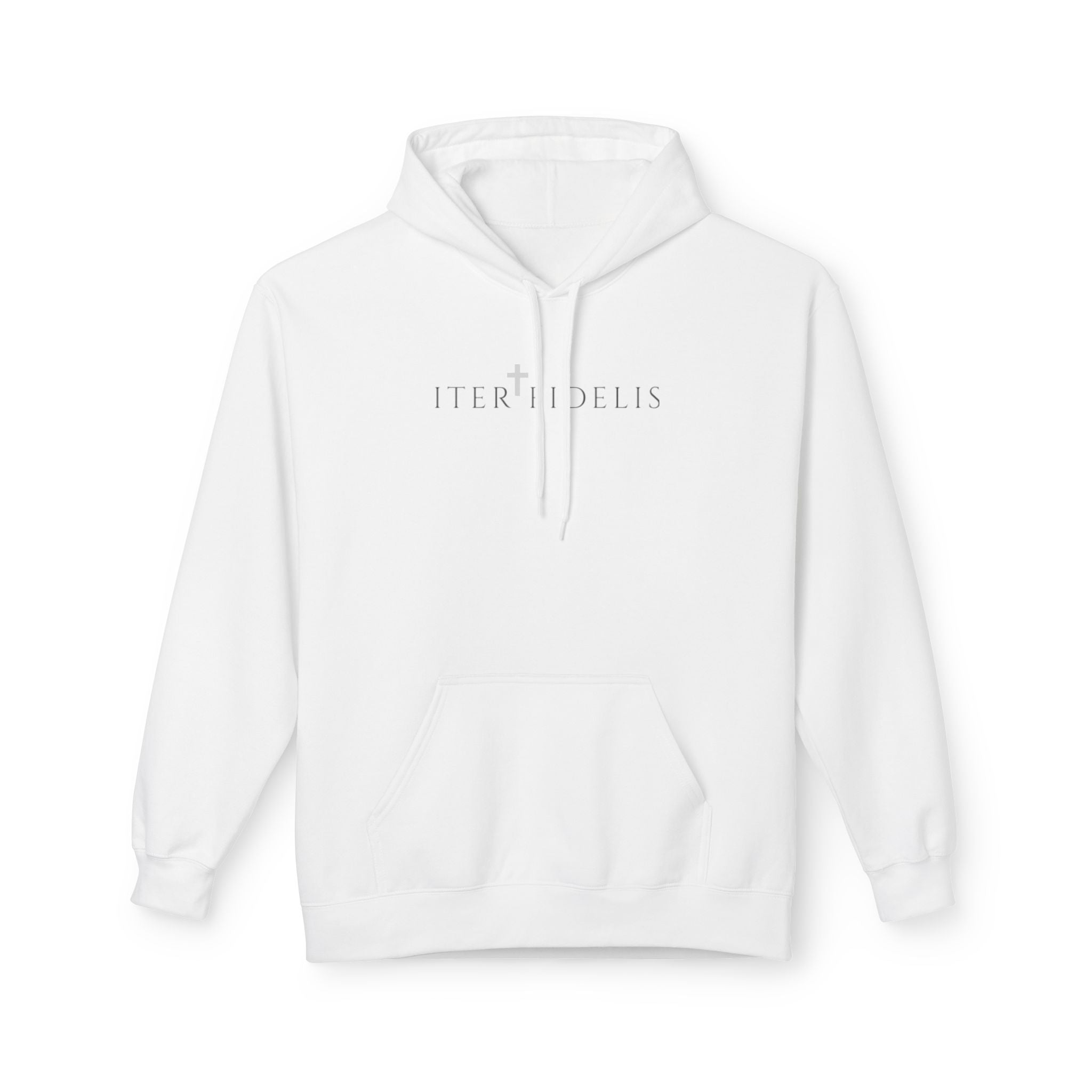 Hoodie — Saint Benedict Medal Prayer Hooded Sweatshirt (Ora et Labora, Pray for Us)
