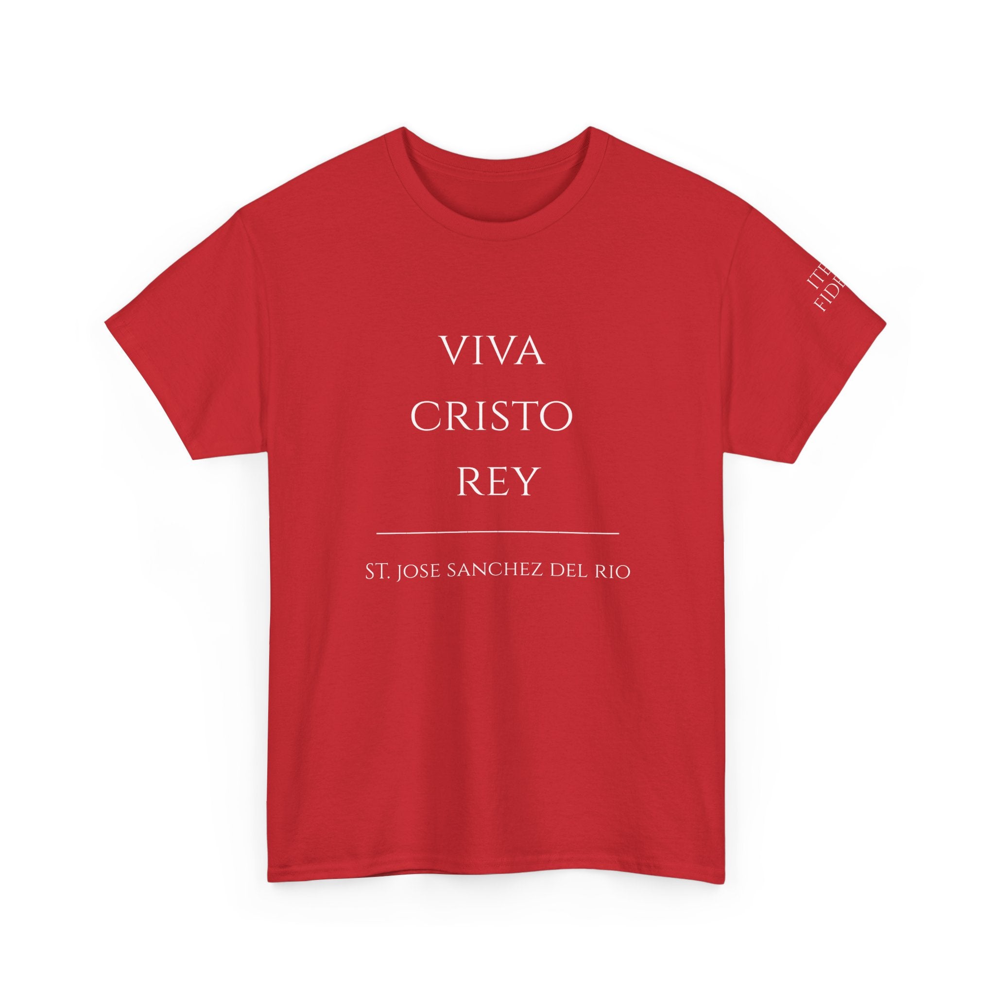 Viva Cristo Rey T-Shirt | Spanish Religious Phrase Tee