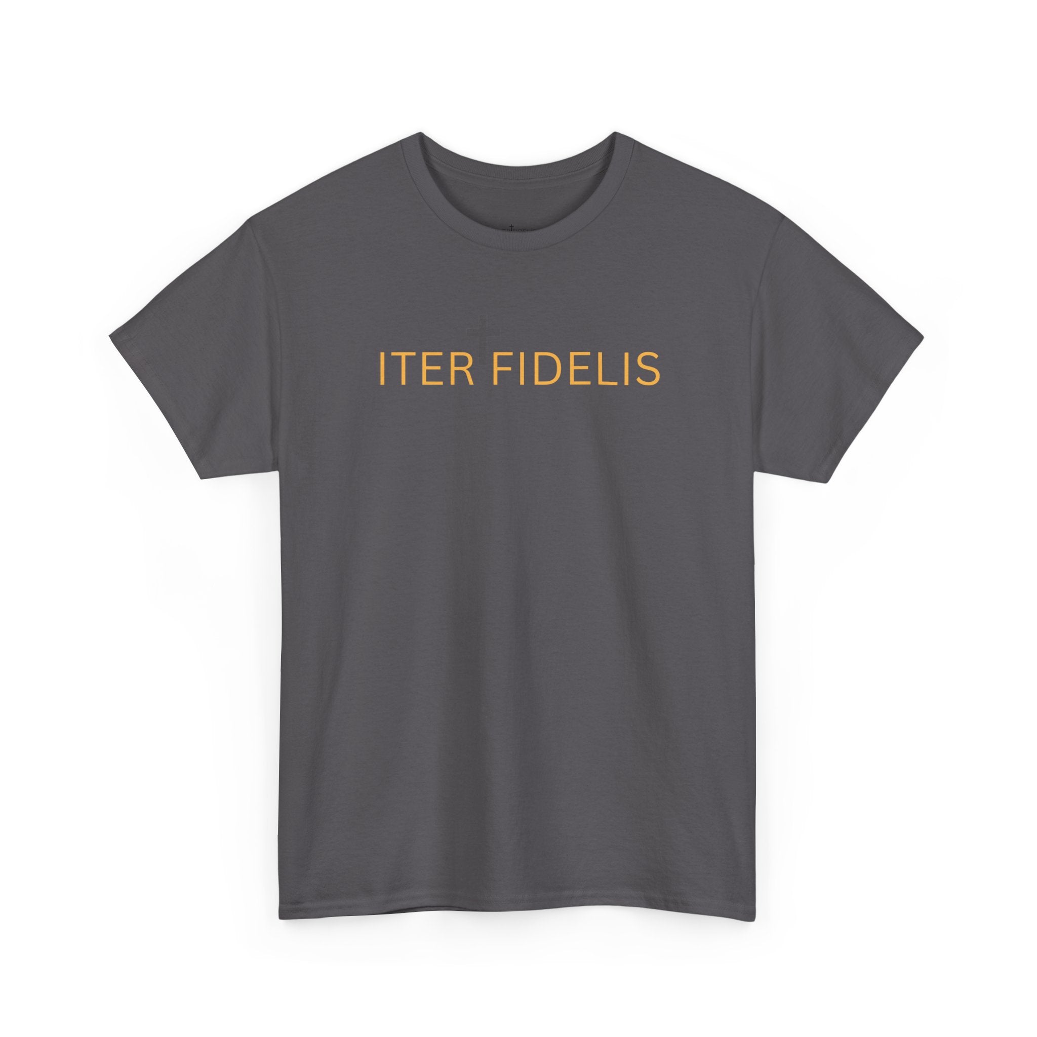 Jesus Paid It All Tee — "Iter Fidelis" Religious Christian Graphic Shirt