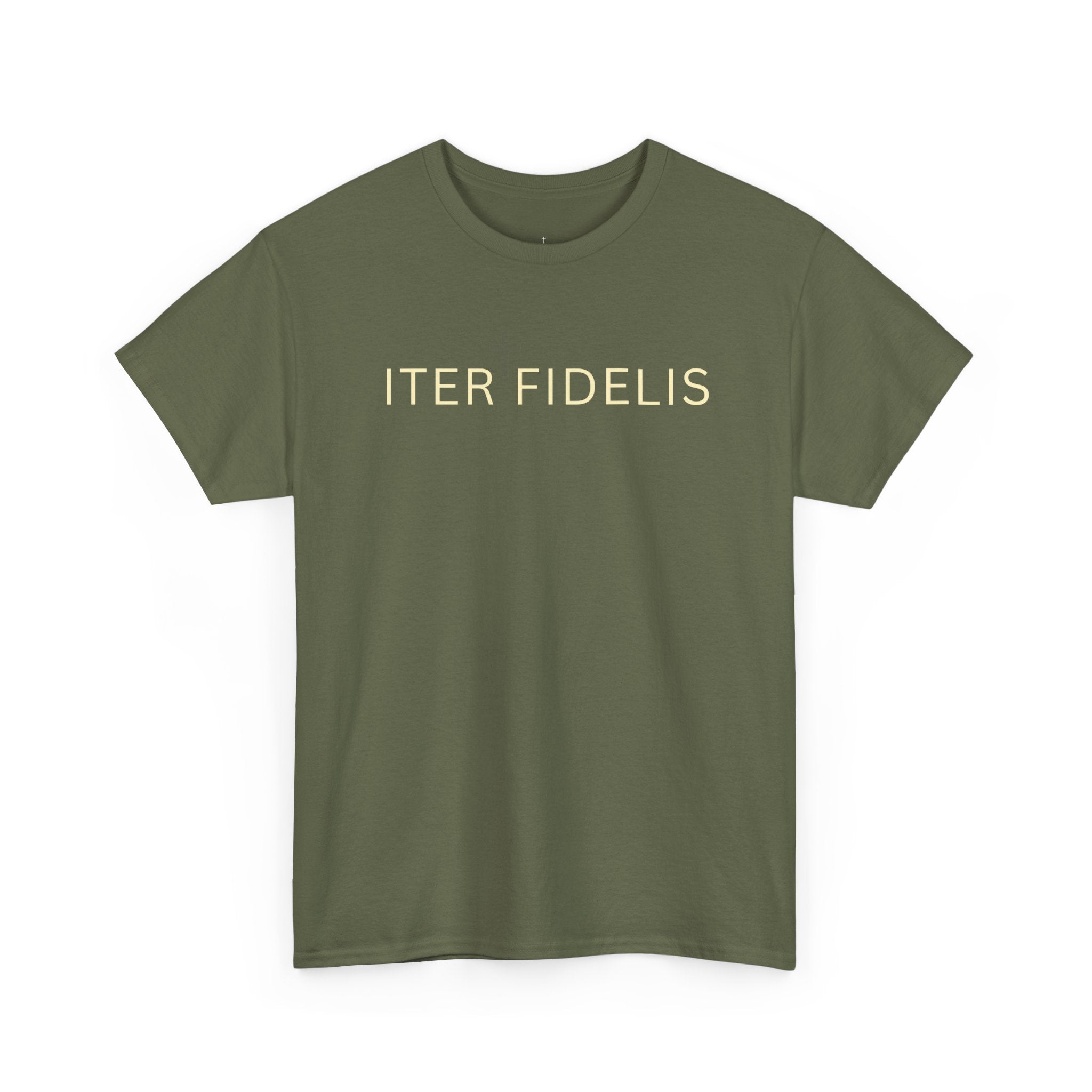 It Is Finished — "Iter Fidelis" with Crucifix Design