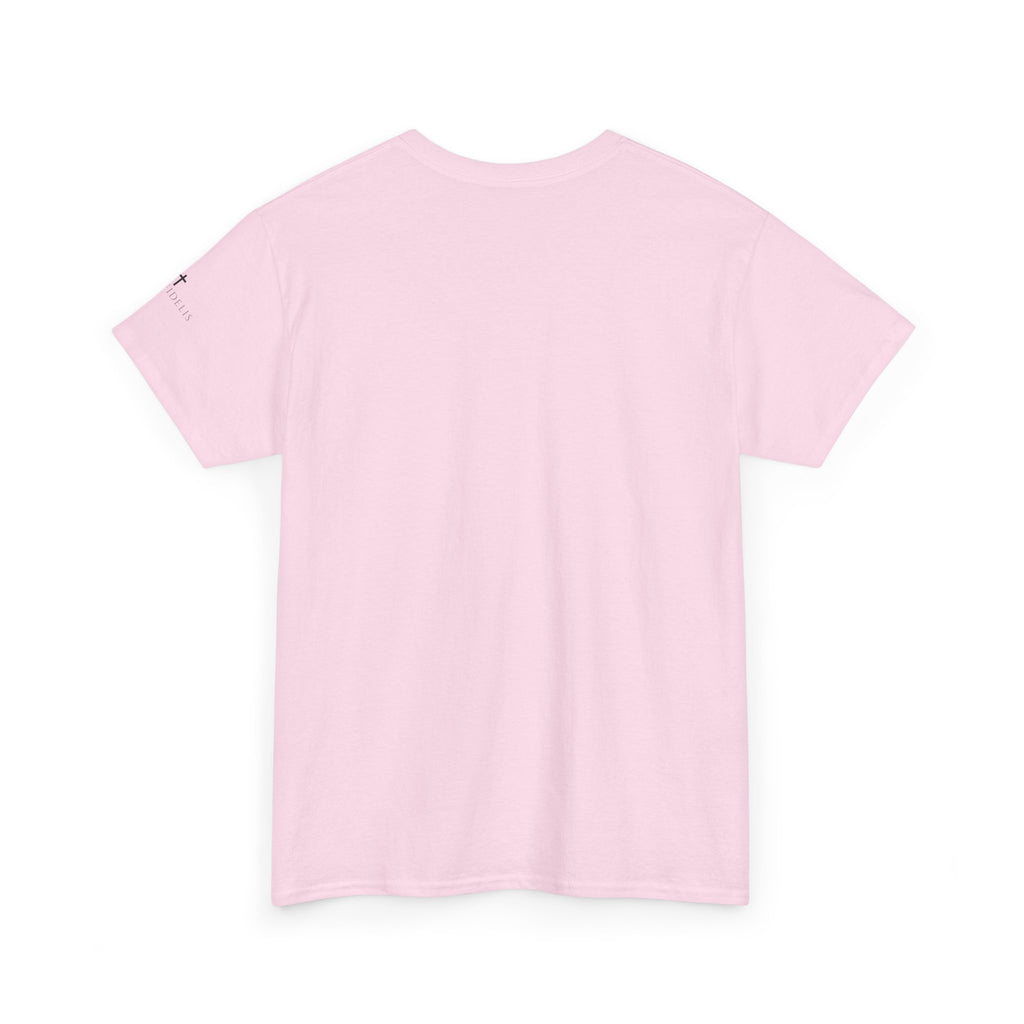 St. Agnes Crest Tee | Faithful Unto Death, Religious Cross T-Shirt
