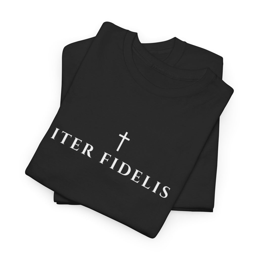 Lamb of God Christian T-Shirt | Iter Fidelis Cross Faith Tee