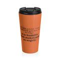 The Humility Mug — Iter Fidelis Orange Stainless Steel Travel Mug