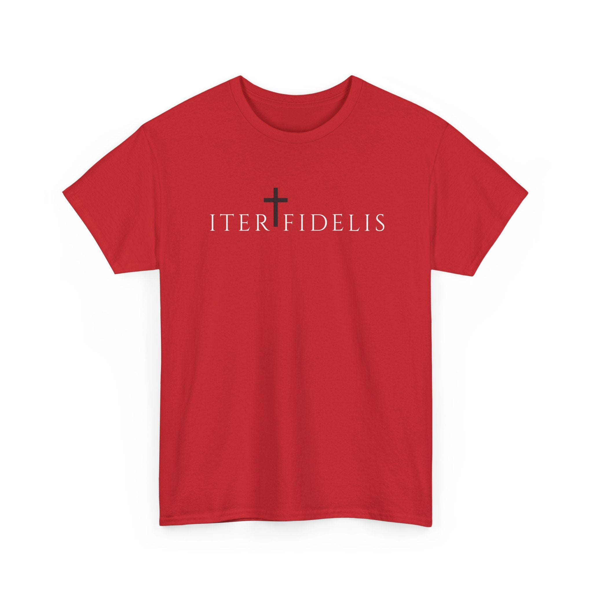 Iter Fidelis T-Shirt — "My Loss Was Not Suffering" Faith & Resilience Graphic Tee