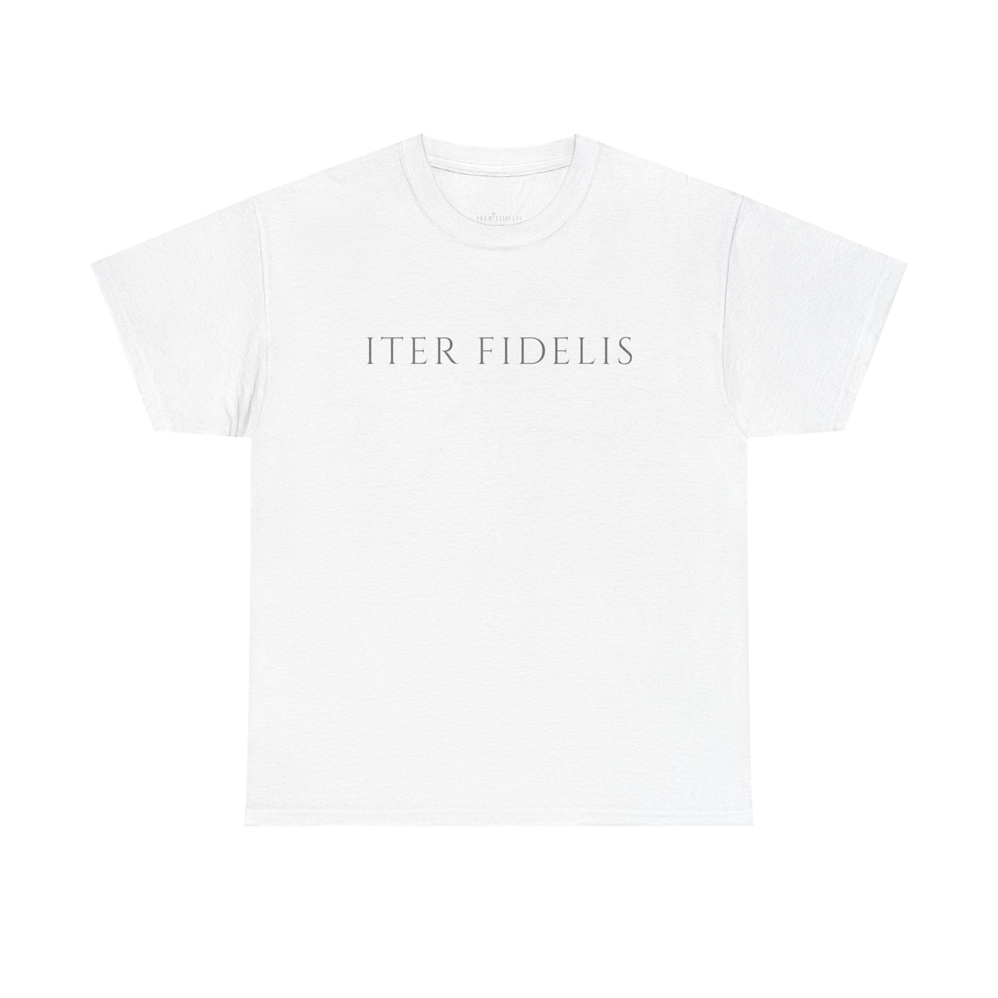 T-Shirt — Iter Fidelis Minimalist Adoration Graphic Tee
