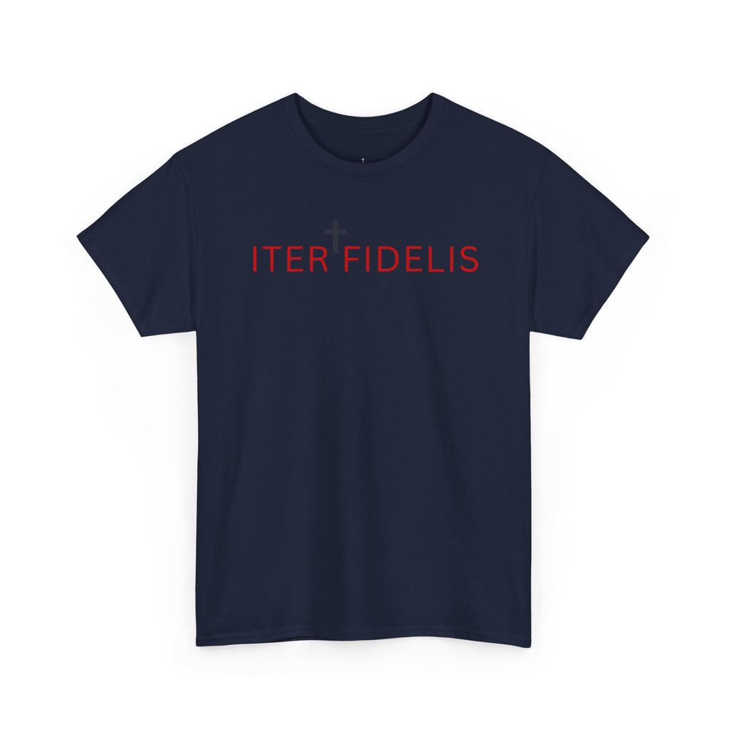 T-Shirt — "Iter Fidelis" Christian Tee: "Be Like Jesus" Inspirational Faith Shirt