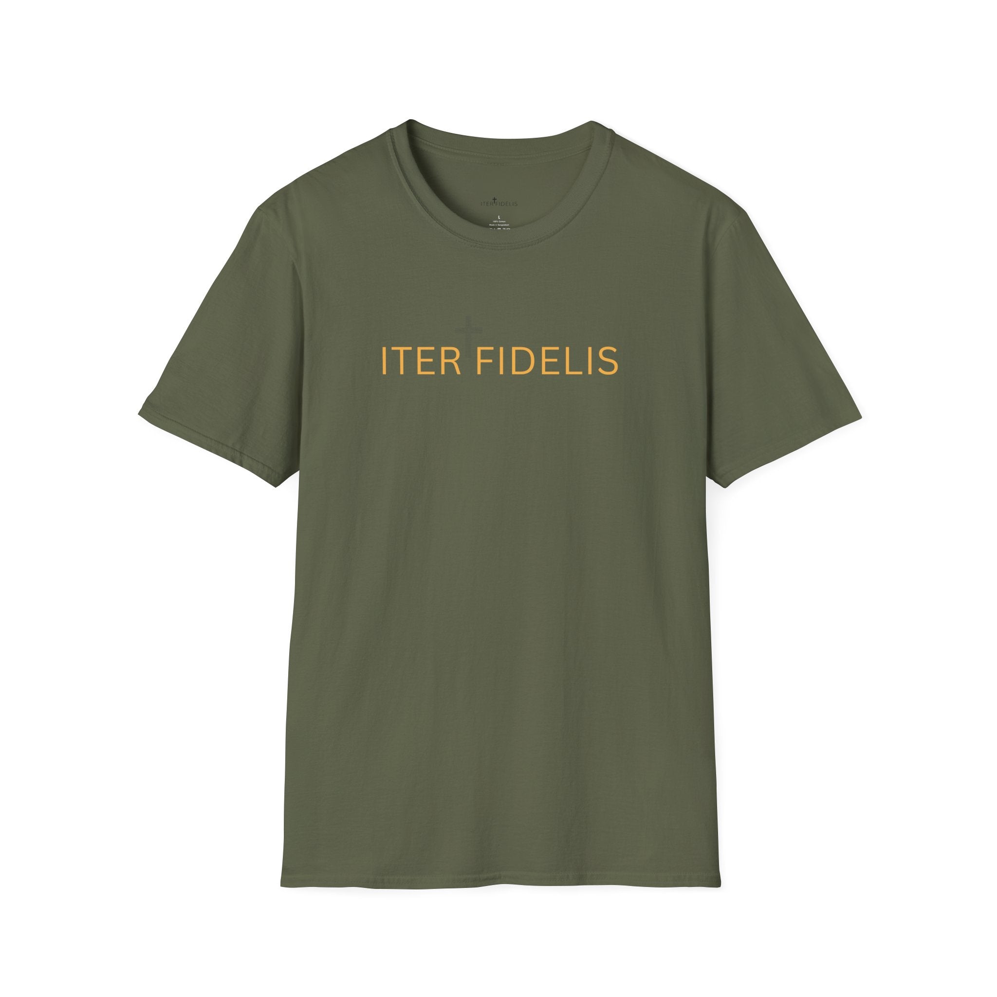 Iter Fidelis T-Shirt — 'In Sacramentis Formatus' Chalice Catholic Faith Tee