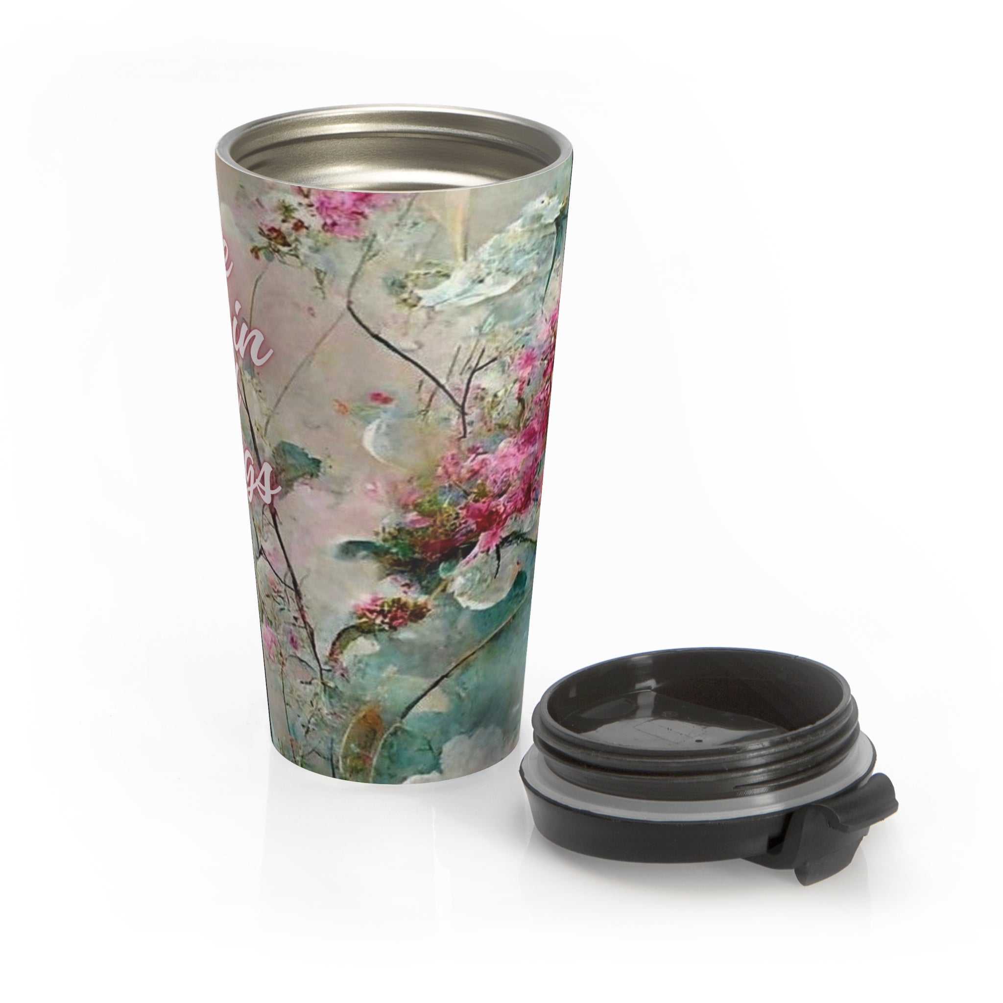 See God in All Things Mug — Iter Fidelis Stainless Steel Travel Mug