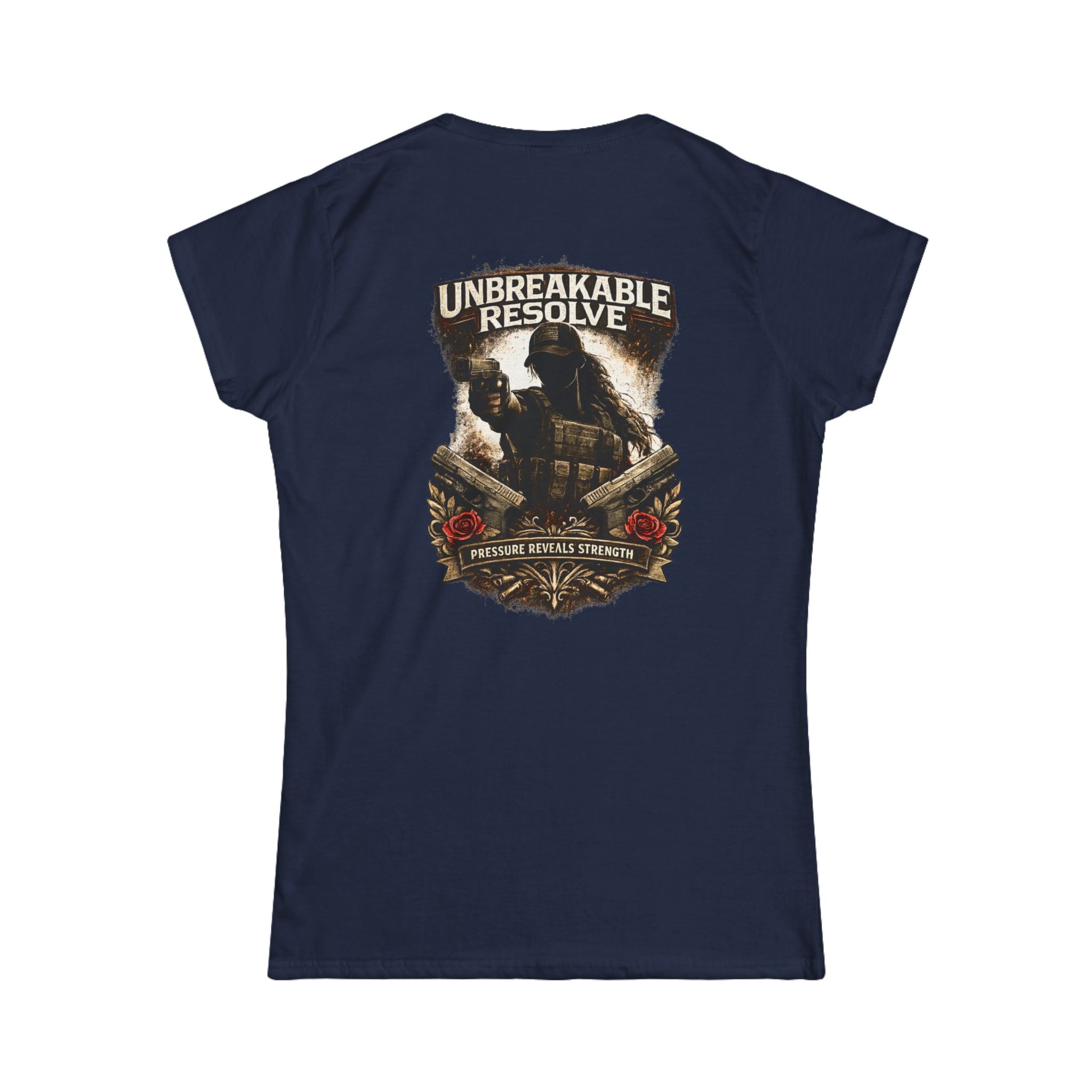 Unbreakable Resolve — Women’s Warrior Mindset Iter Fidelis Tee