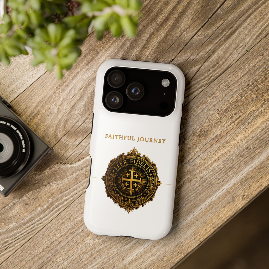 Faithful Journey Impact-Resistant Phone Case — 'Faithful Journey' ITER FIDELIS Seal