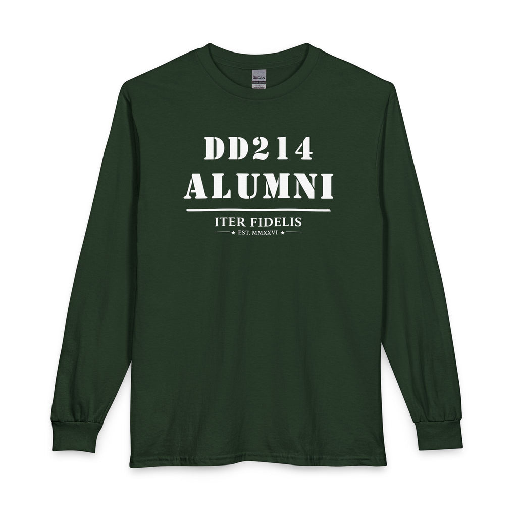 DD214 Alumni Army Veteran T-Shirt — 'I Have Earned It' Military LS
