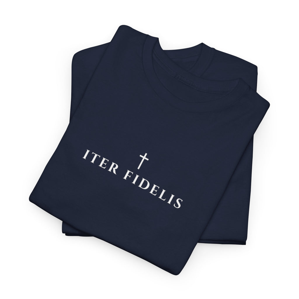 St. Benedict Medal design Tee | Ora et Labora, Iter Fidelis