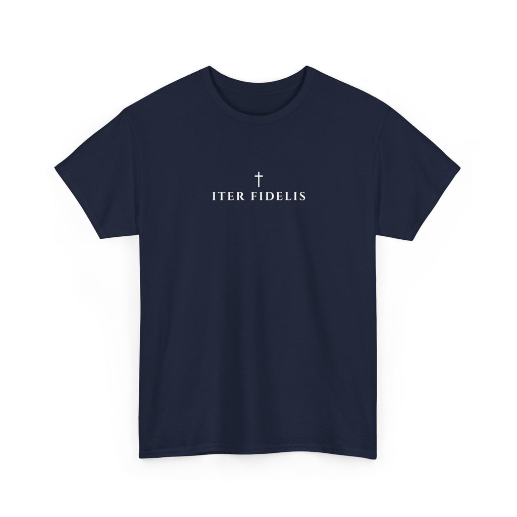St. Benedict Medal design Tee | Ora et Labora, Iter Fidelis