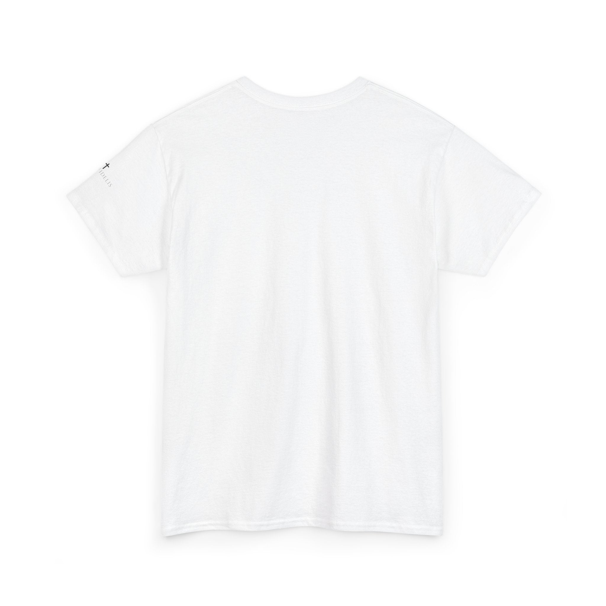 St. Agnes Crest Tee | Faithful Unto Death, Religious Cross T-Shirt