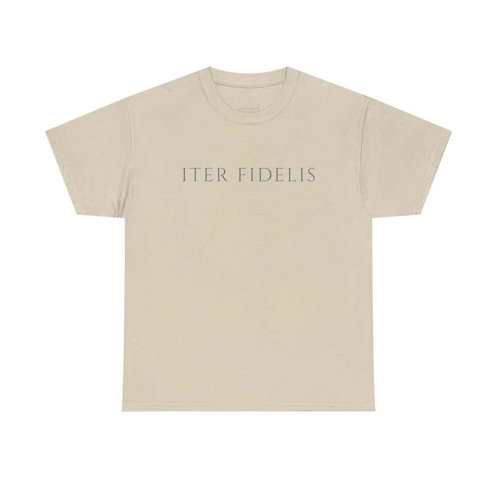 T-Shirt — Iter Fidelis Minimalist Adoration Graphic Tee