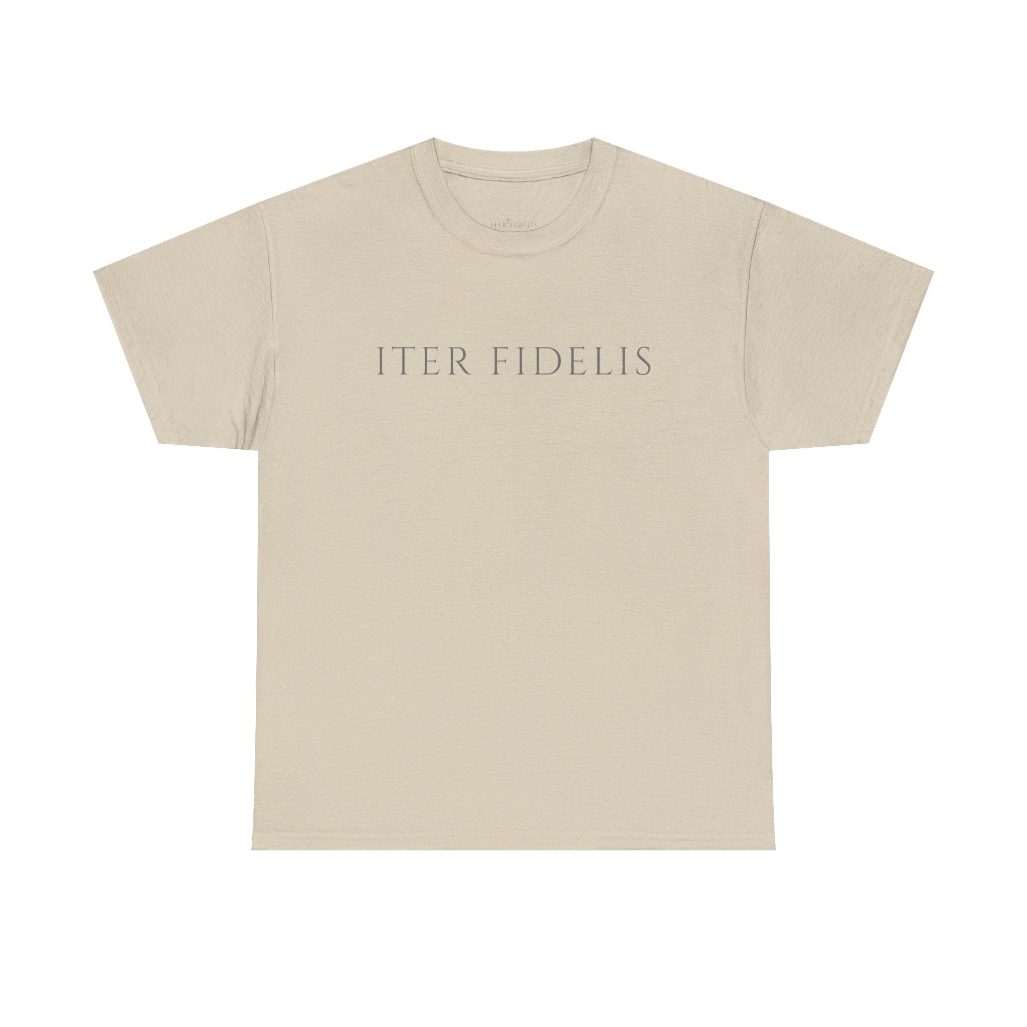 T-Shirt — Iter Fidelis Minimalist Adoration Graphic Tee