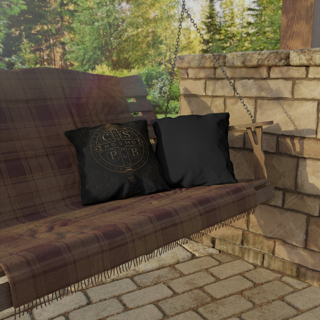 Benedict Shield Outdoor Pillow