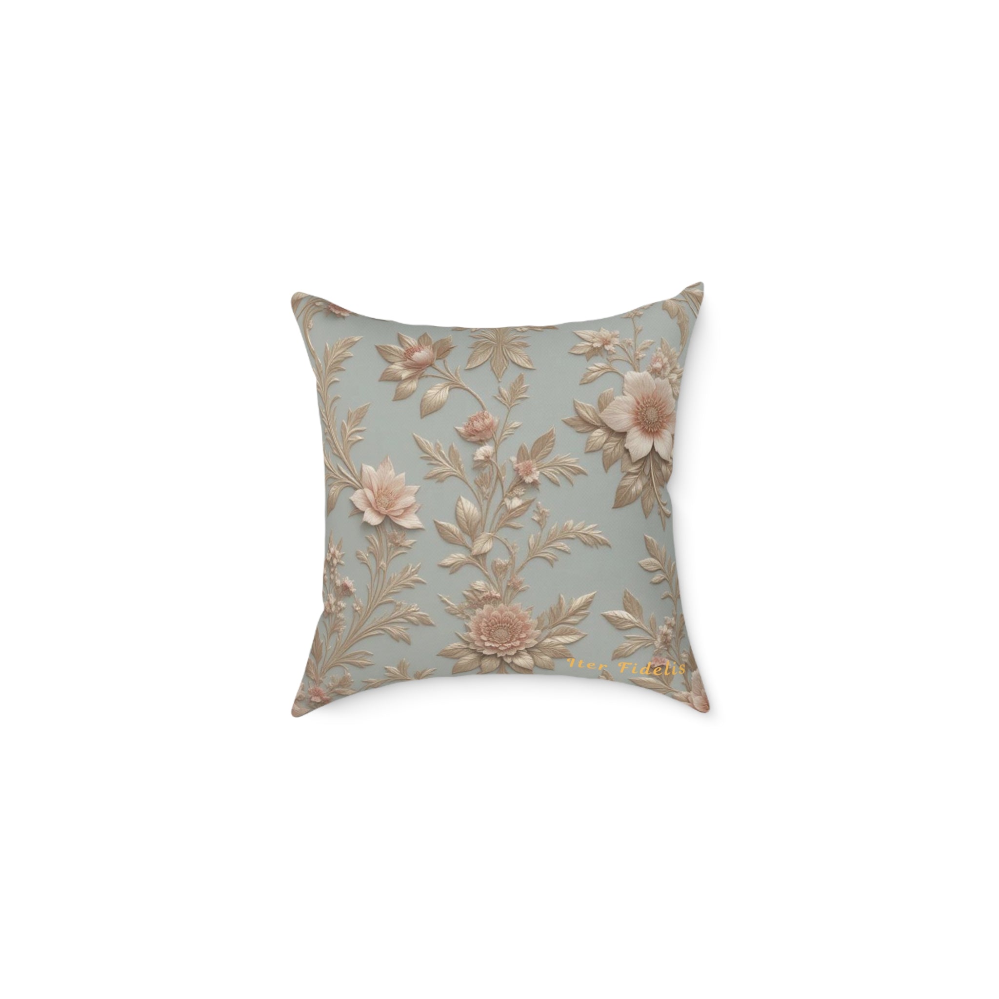 Ivory Garden Iter Fidelis Throw Pillow