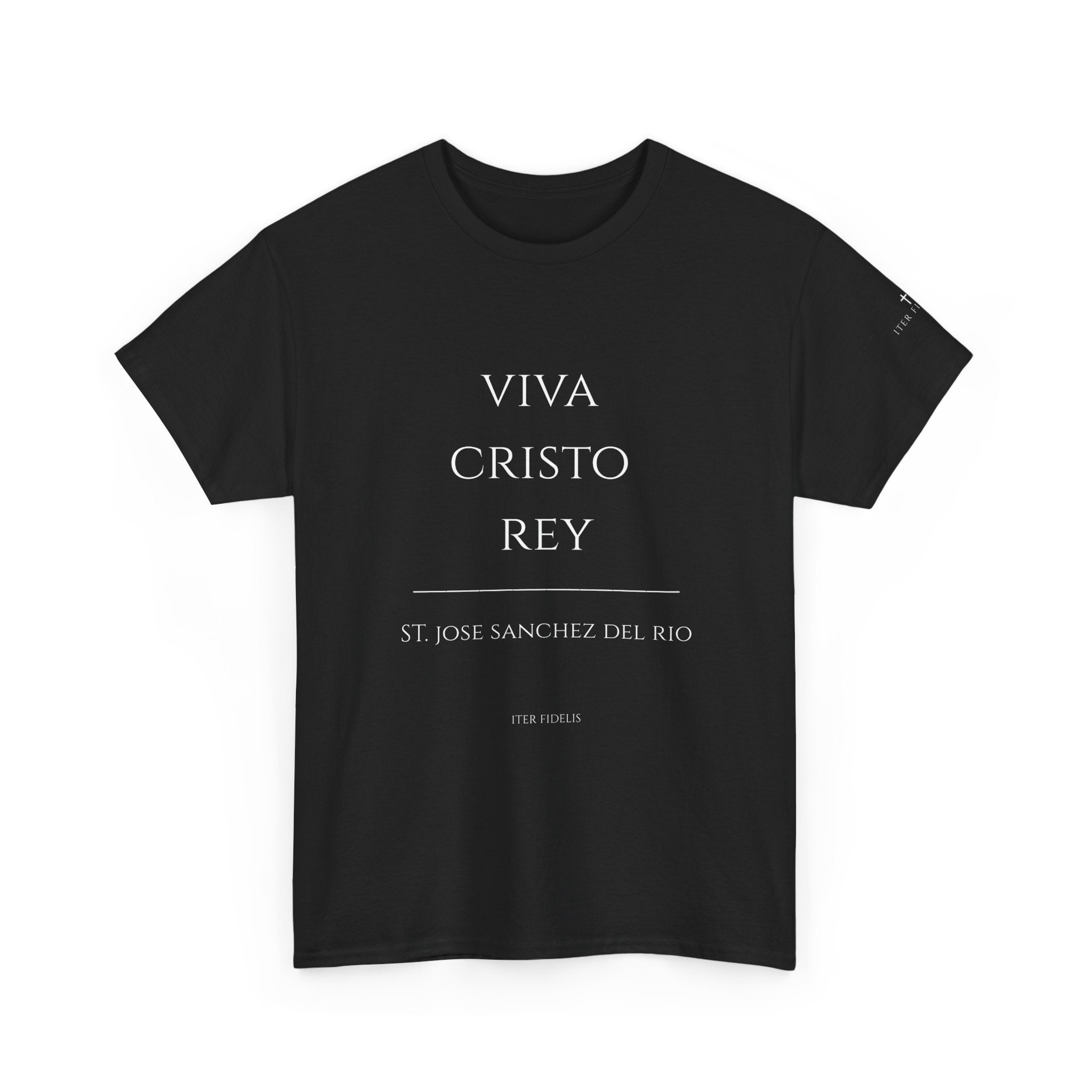 Viva Cristo Rey T-Shirt | Spanish Religious Phrase Tee