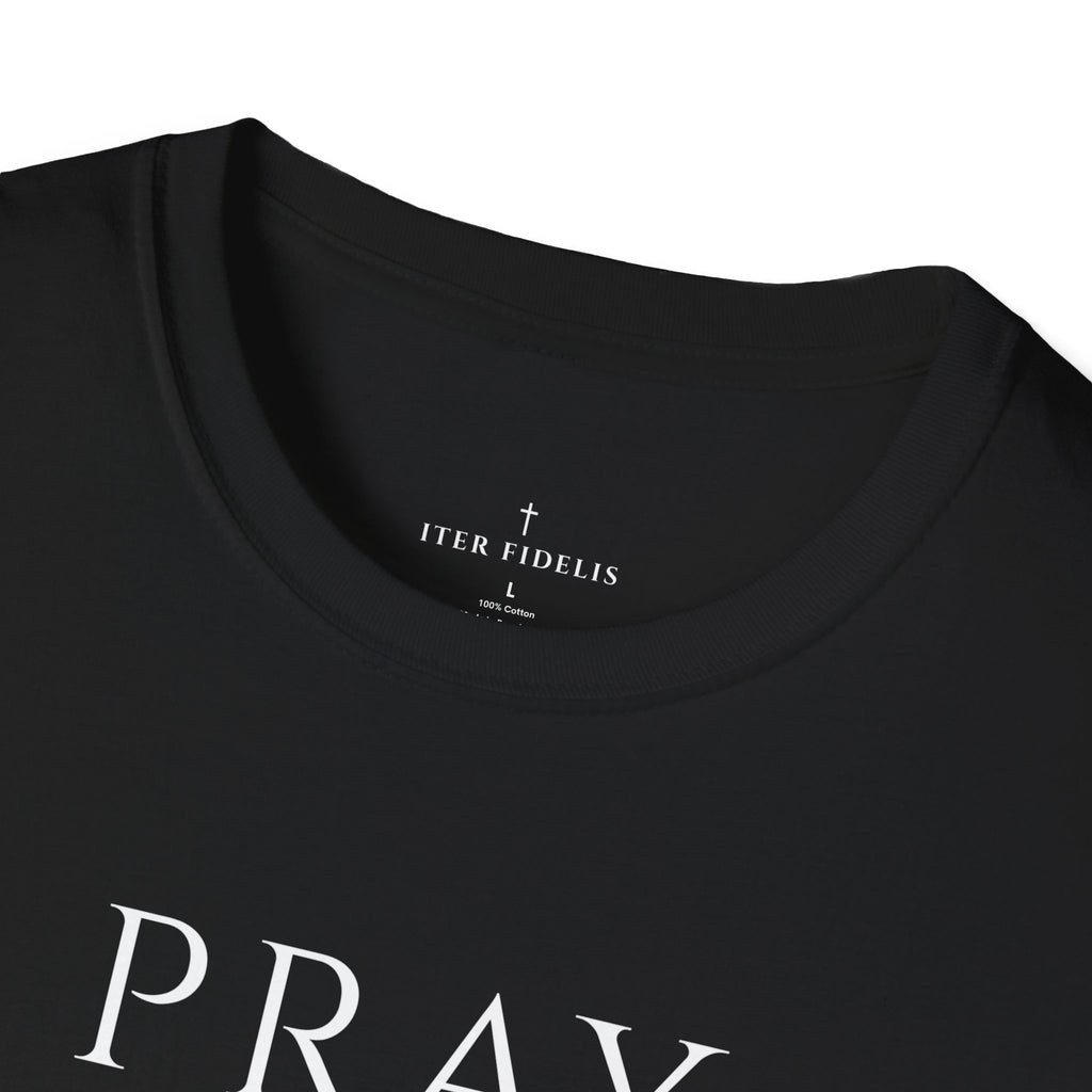 Pray Trust Repeat Women's T-Shirt — Faith Inspirational Graphic Tee