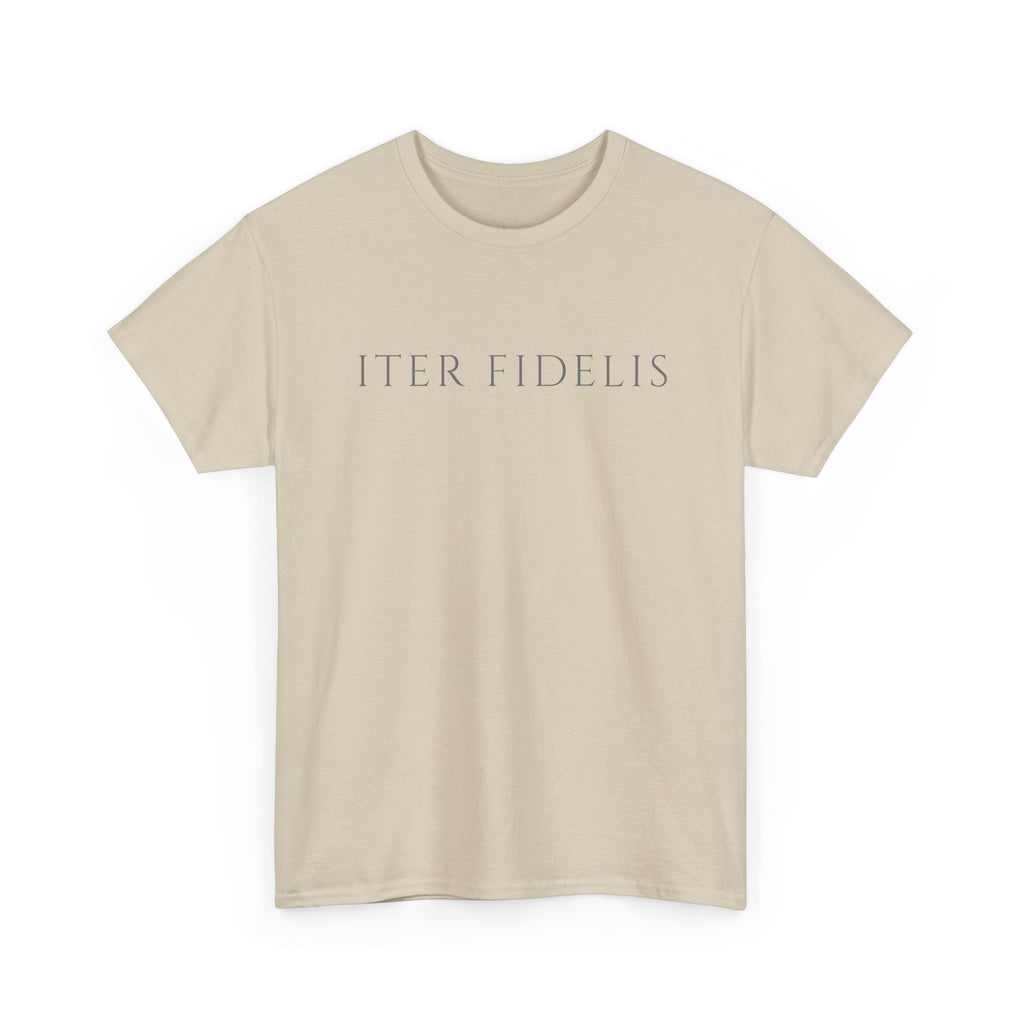 T-Shirt — Iter Fidelis Minimalist Adoration Graphic Tee