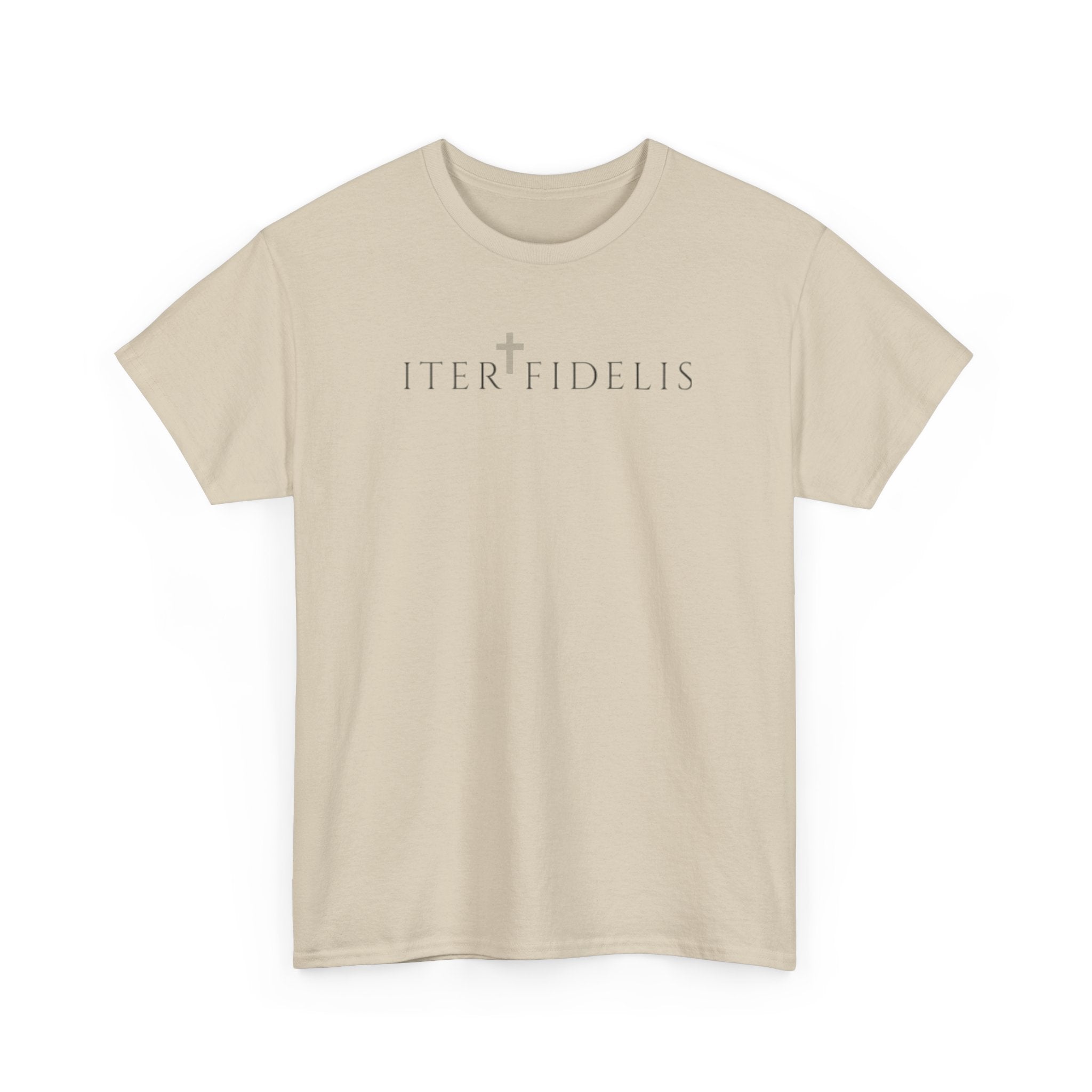 Christian Shield Tee — "Iter Fidelis" & Ephesians 6:16 Faith T‑Shirt