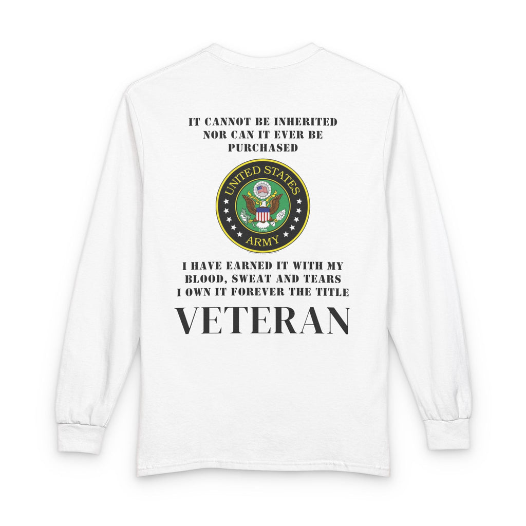 DD214 Alumni Army Veteran T-Shirt — 'I Have Earned It' Military LS