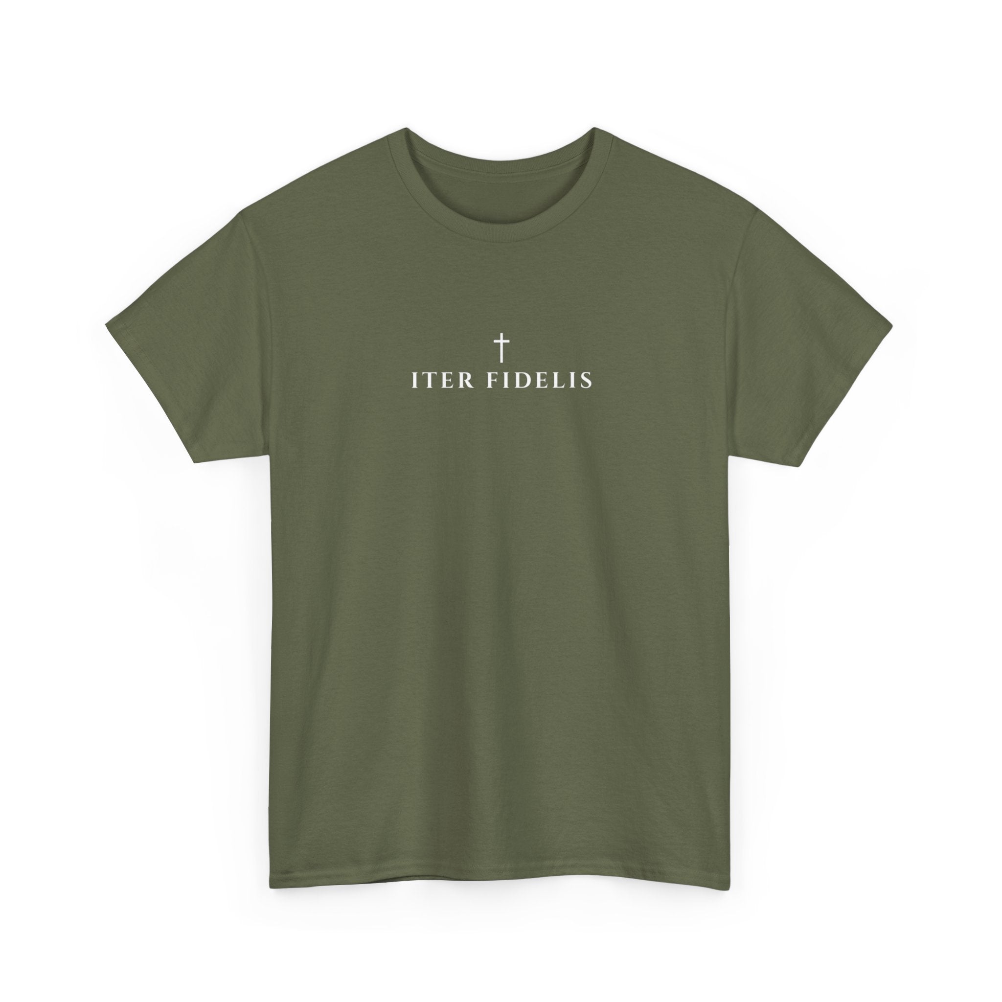 St. Benedict Medal design Tee | Ora et Labora, Iter Fidelis