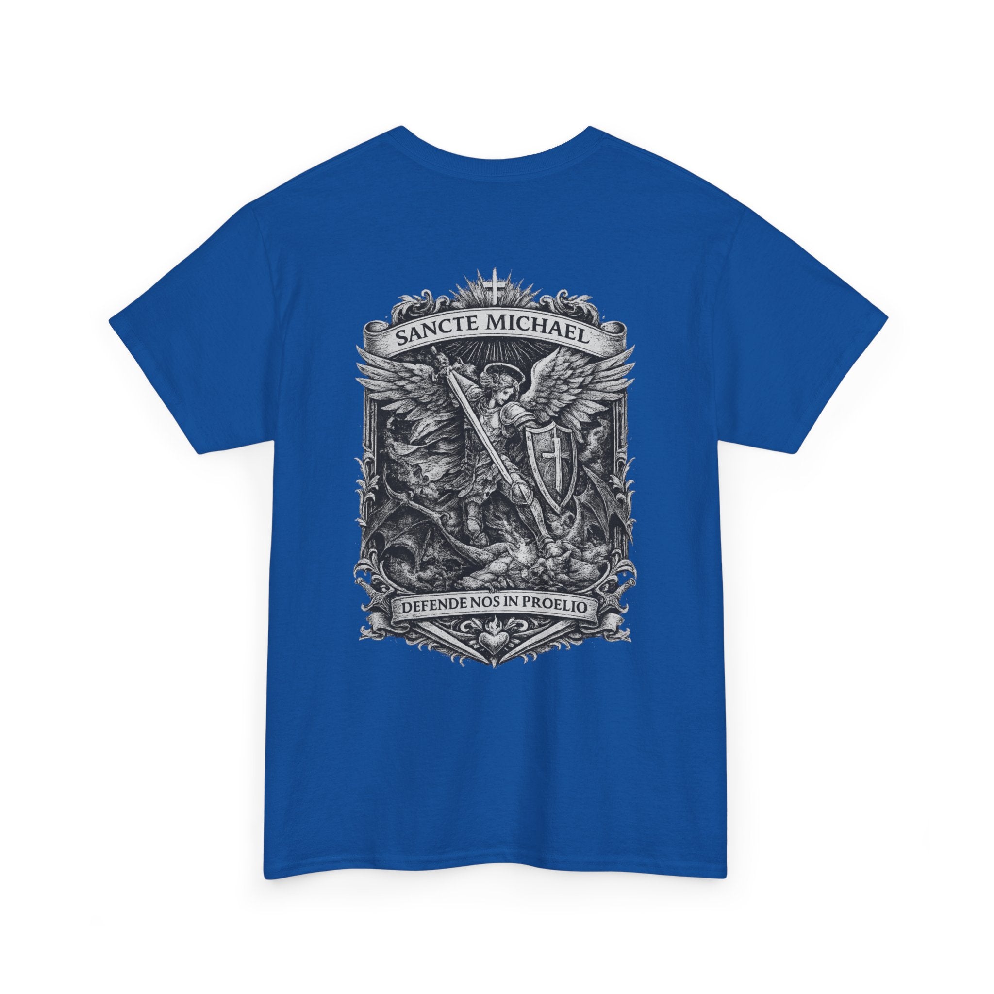 Sancte Michael Guardian Angel Tee | Saint Michael Shield Cross T-shirt