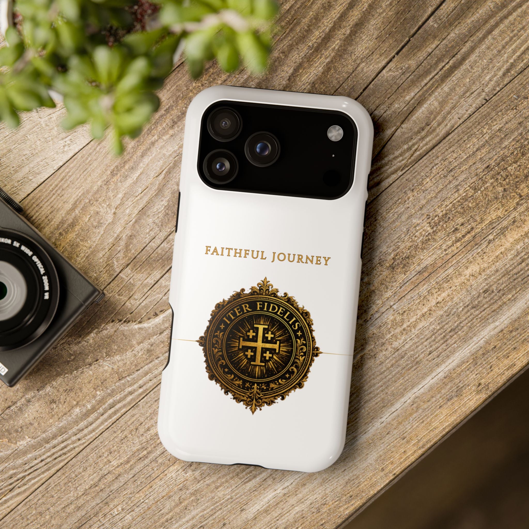 Faithful Journey Impact-Resistant Phone Case — 'Faithful Journey' ITER FIDELIS Seal