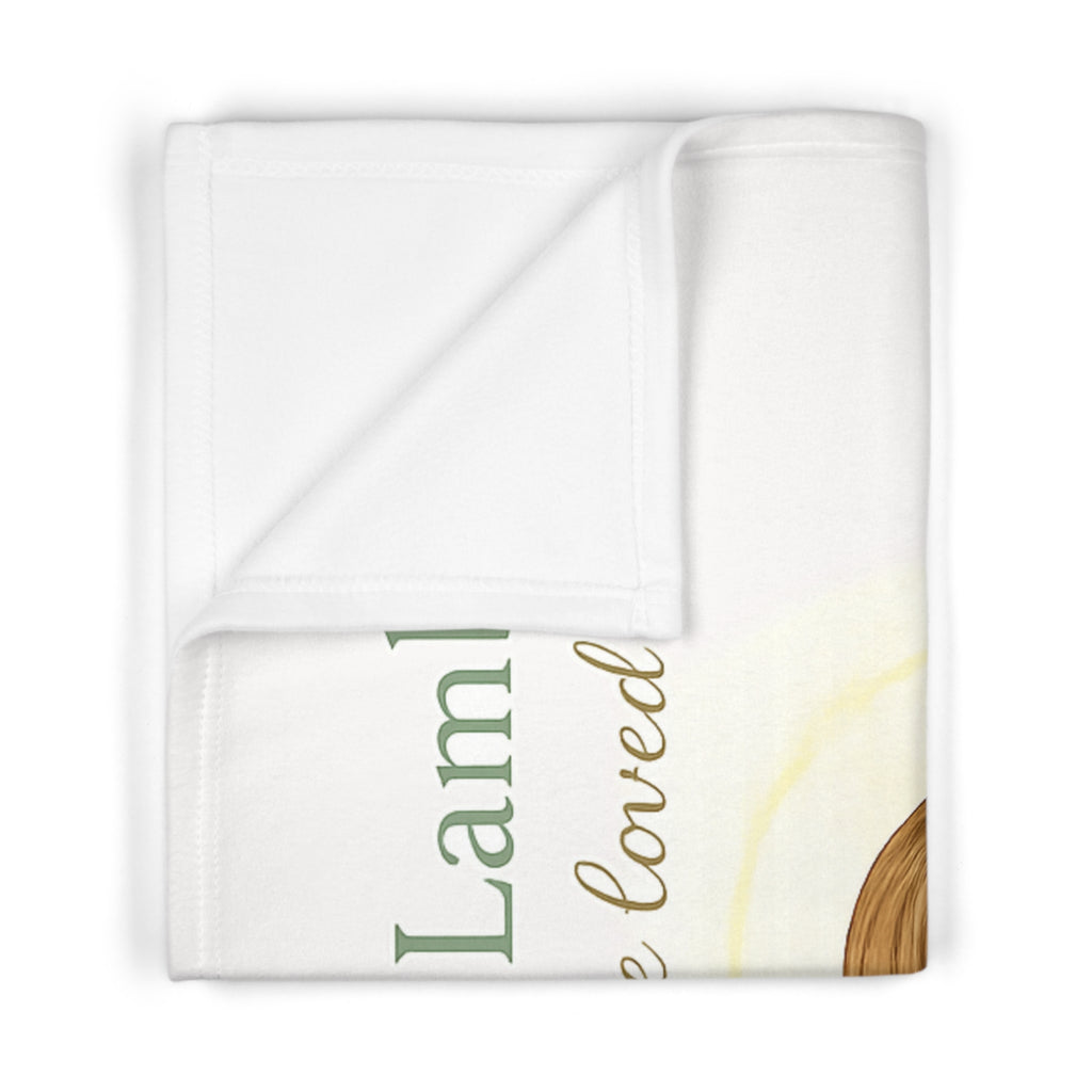 Little Lamb You Are Loved Soft Fleece Baby Blanket