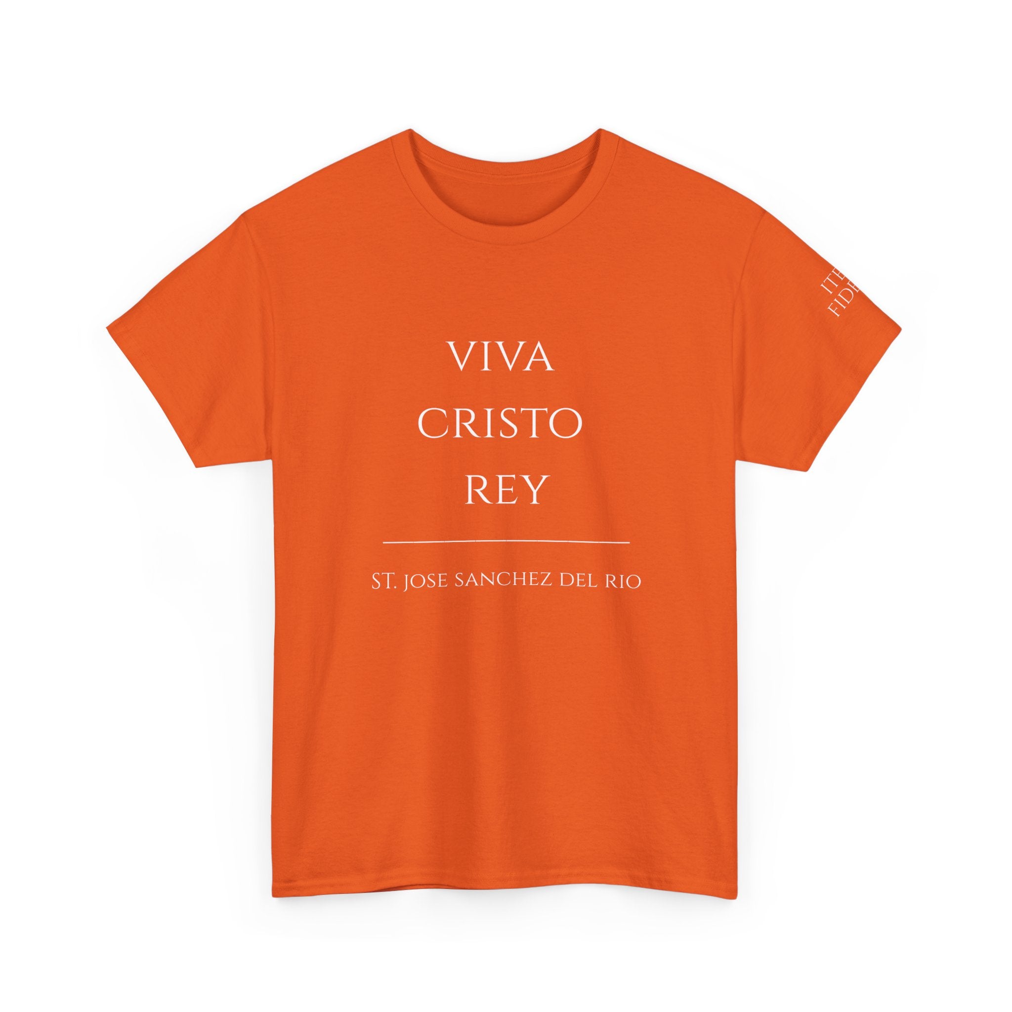 Viva Cristo Rey T-Shirt | Spanish Religious Phrase Tee