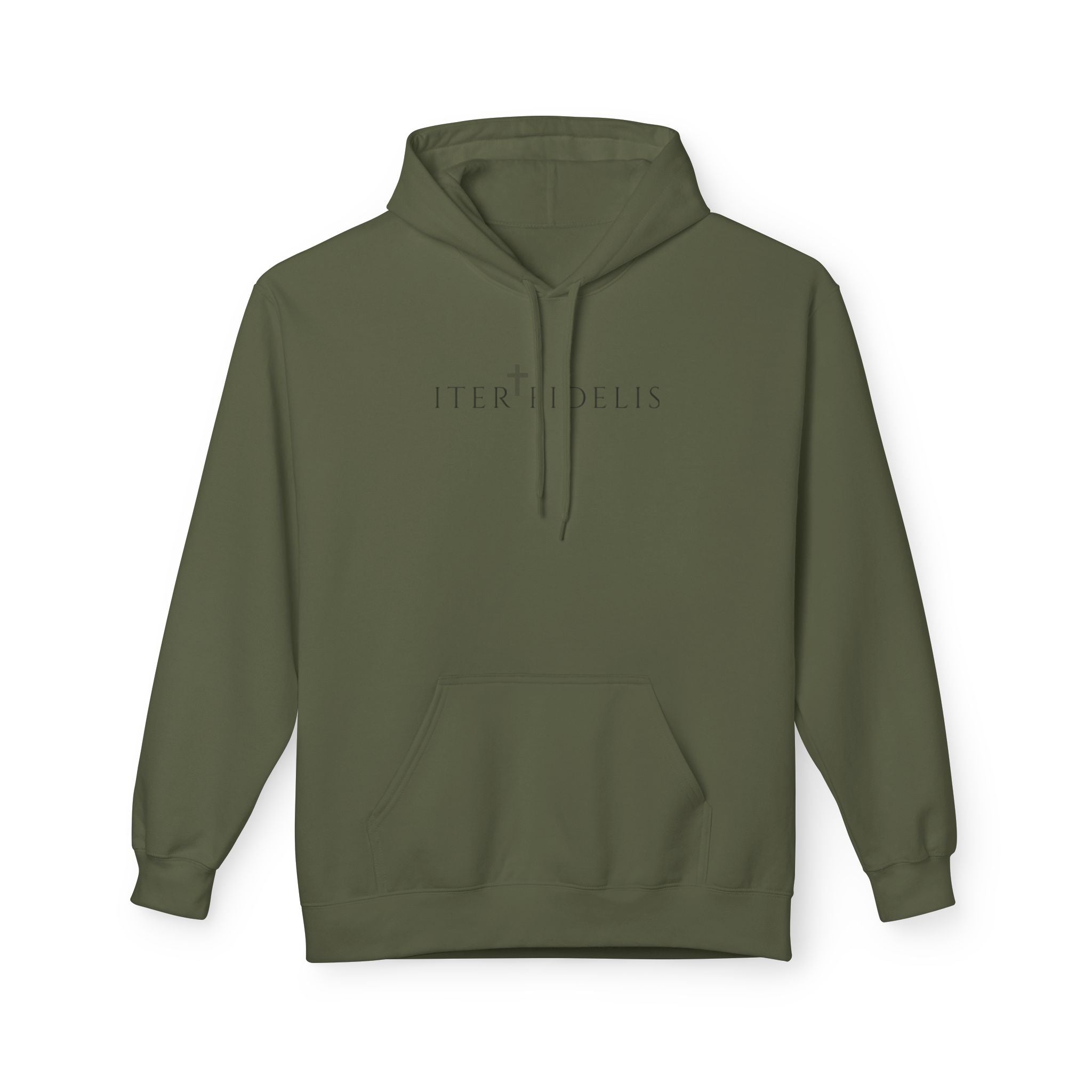 Hoodie — Saint Benedict Medal Prayer Hooded Sweatshirt (Ora et Labora, Pray for Us)