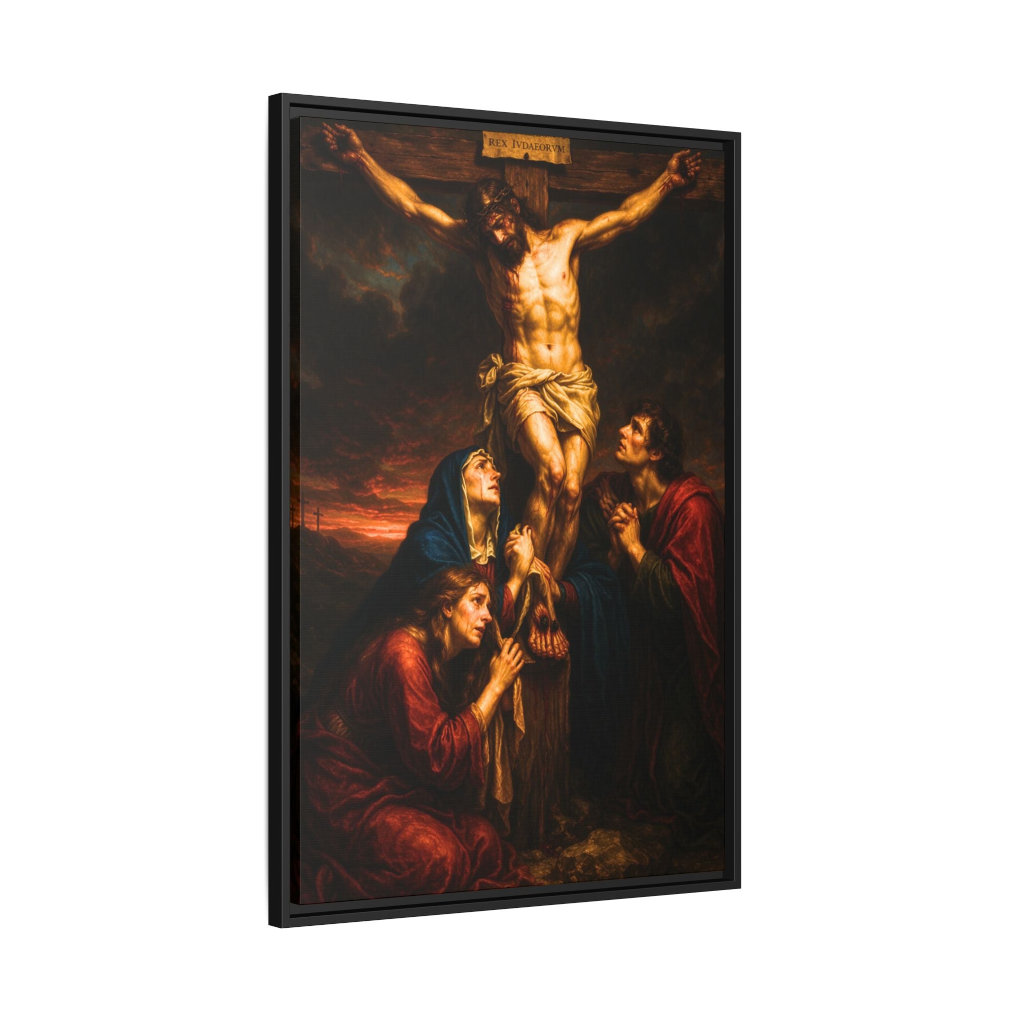 The Crucifixion at Golgotha on canvas 24 x 36