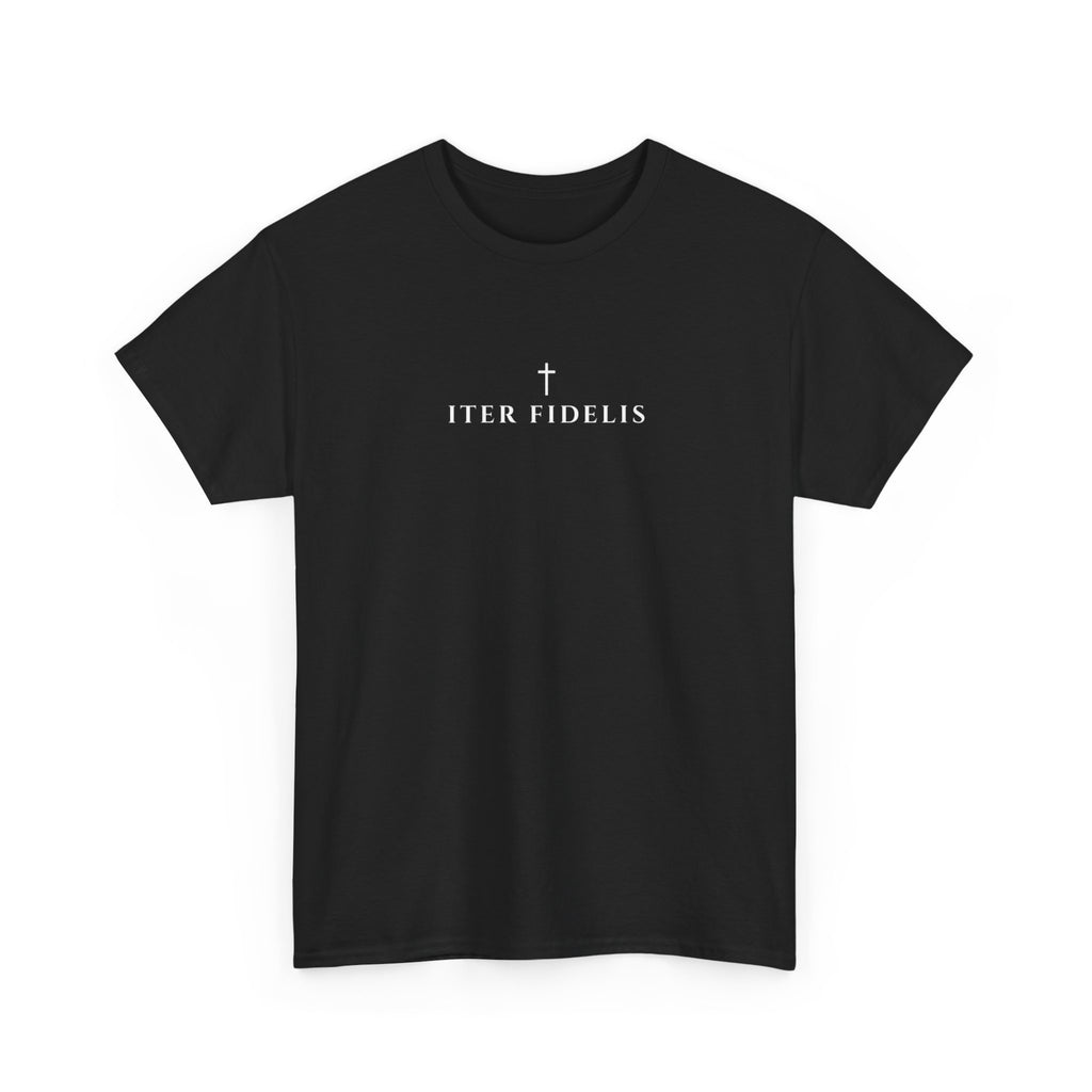 St. Benedict Medal design Tee | Ora et Labora, Iter Fidelis